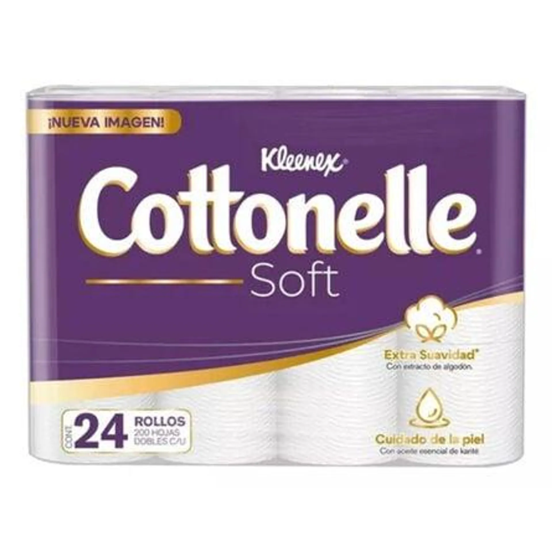 Papel Higiénico Cottonelle Soft 24 Rollos 204 Hojas