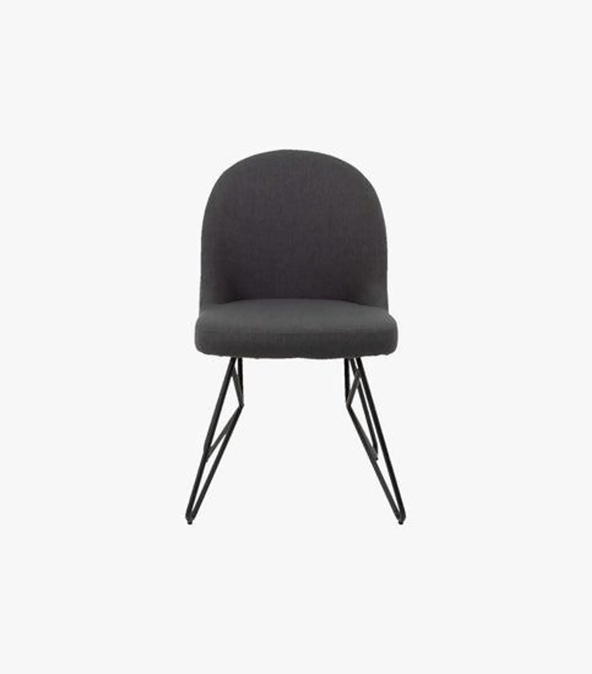 Silla Shelby De Tela Color Gris