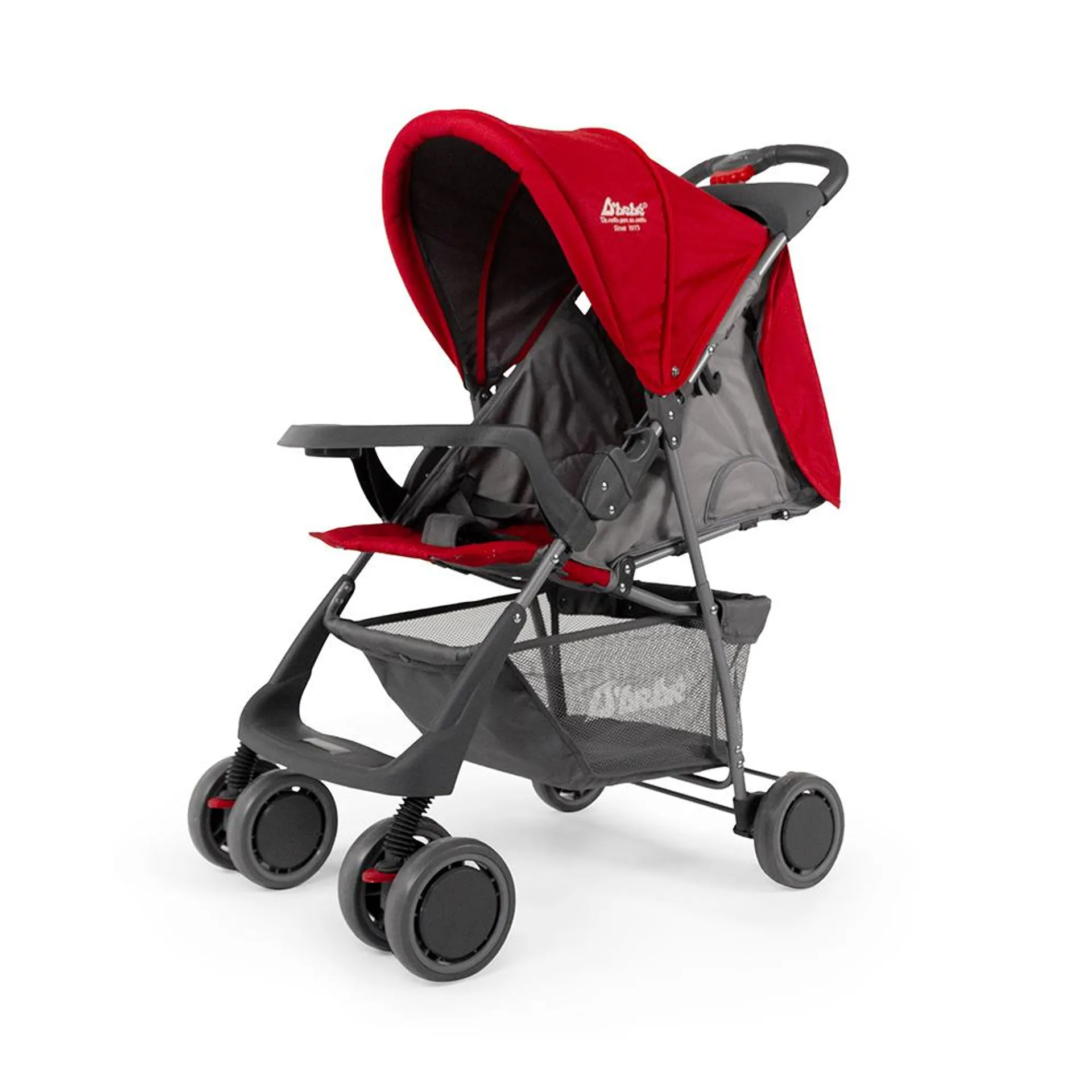 Carriola D´bebé reclinable con repisas Citi Rojo
