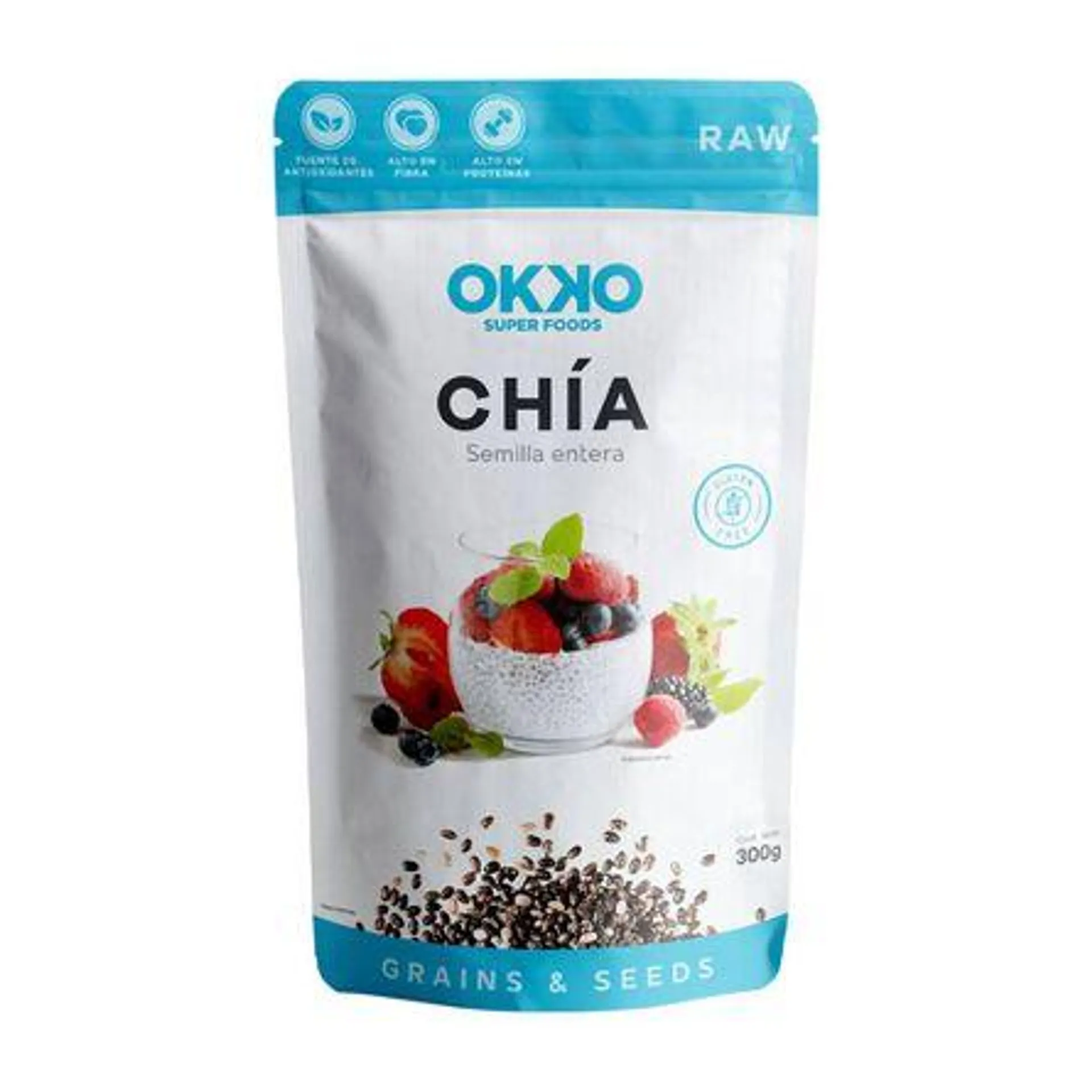 Chia Okko Semilla Entera 300 Gr