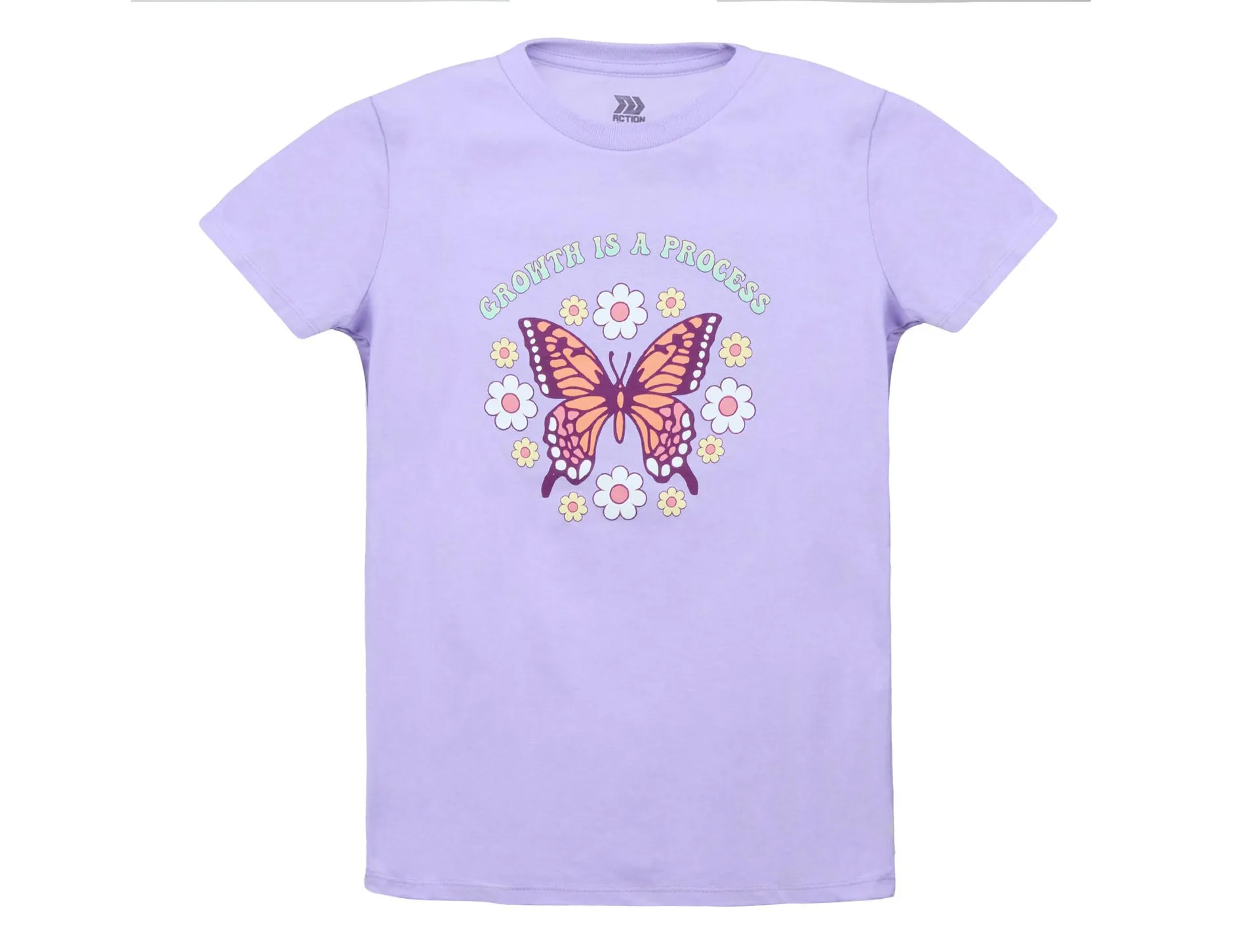 Playera Action Gear Mariposa Para Niña P1901 Talla 6