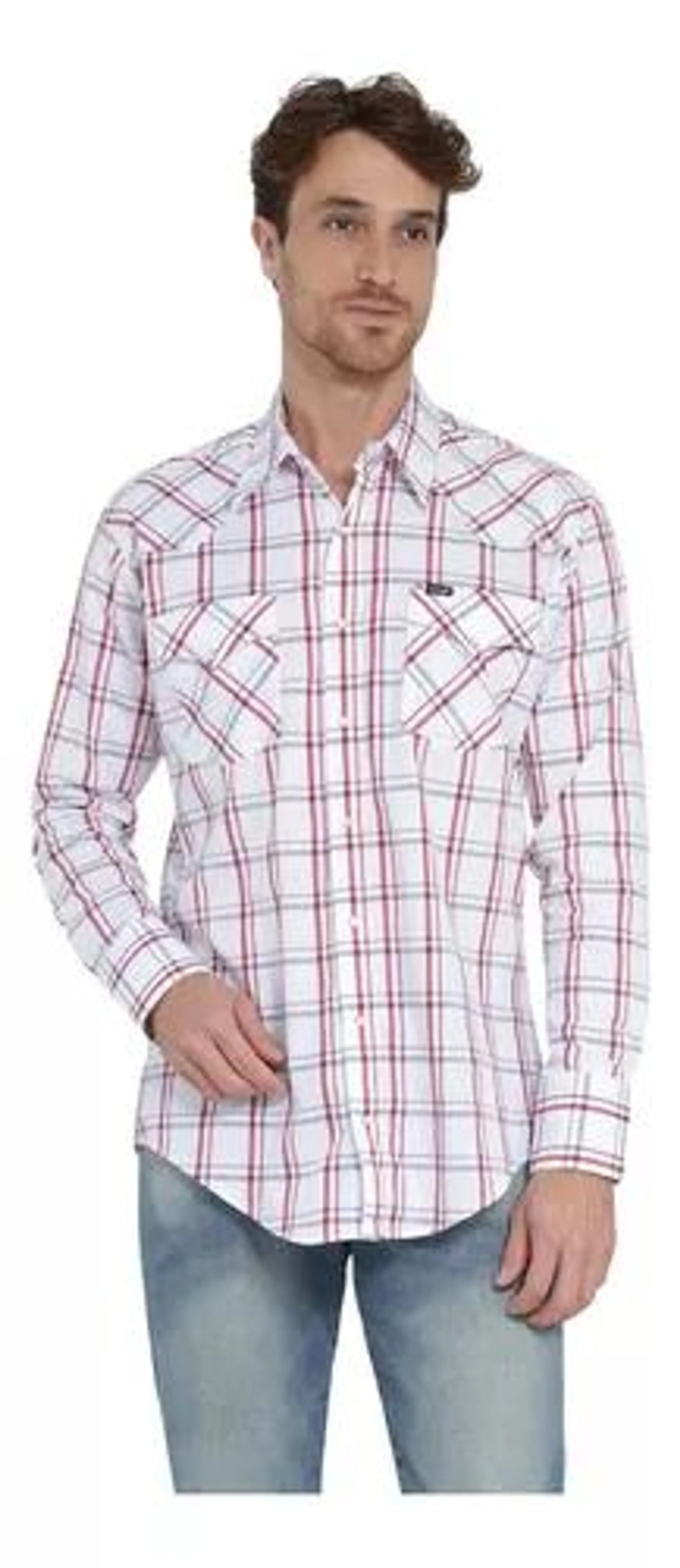 Camisa Vaquera Hombre Wrangler Regular Fit Manga Larga 404