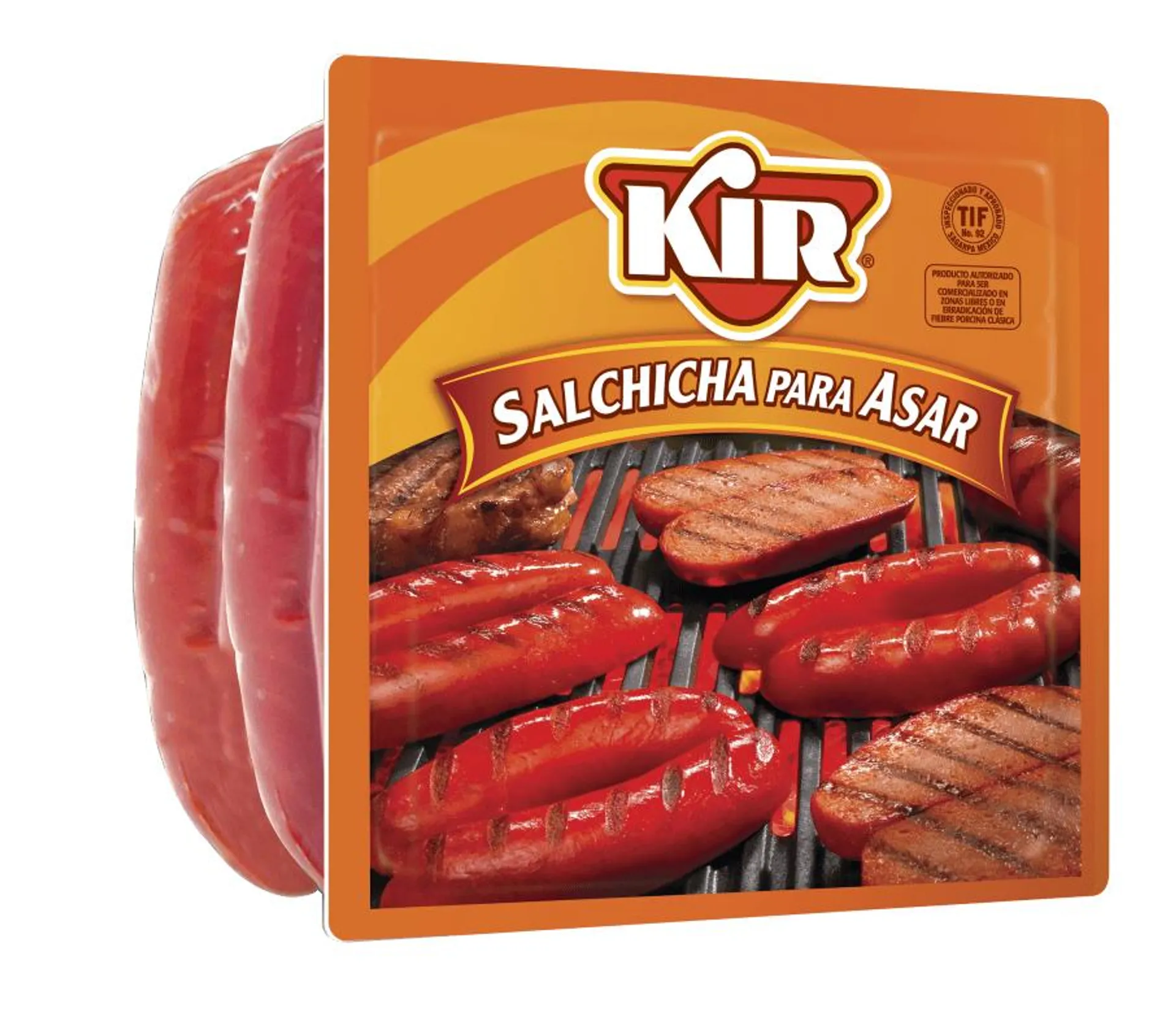 Salchicha P/Asar Kir Natural Pqte. 800 Grs.