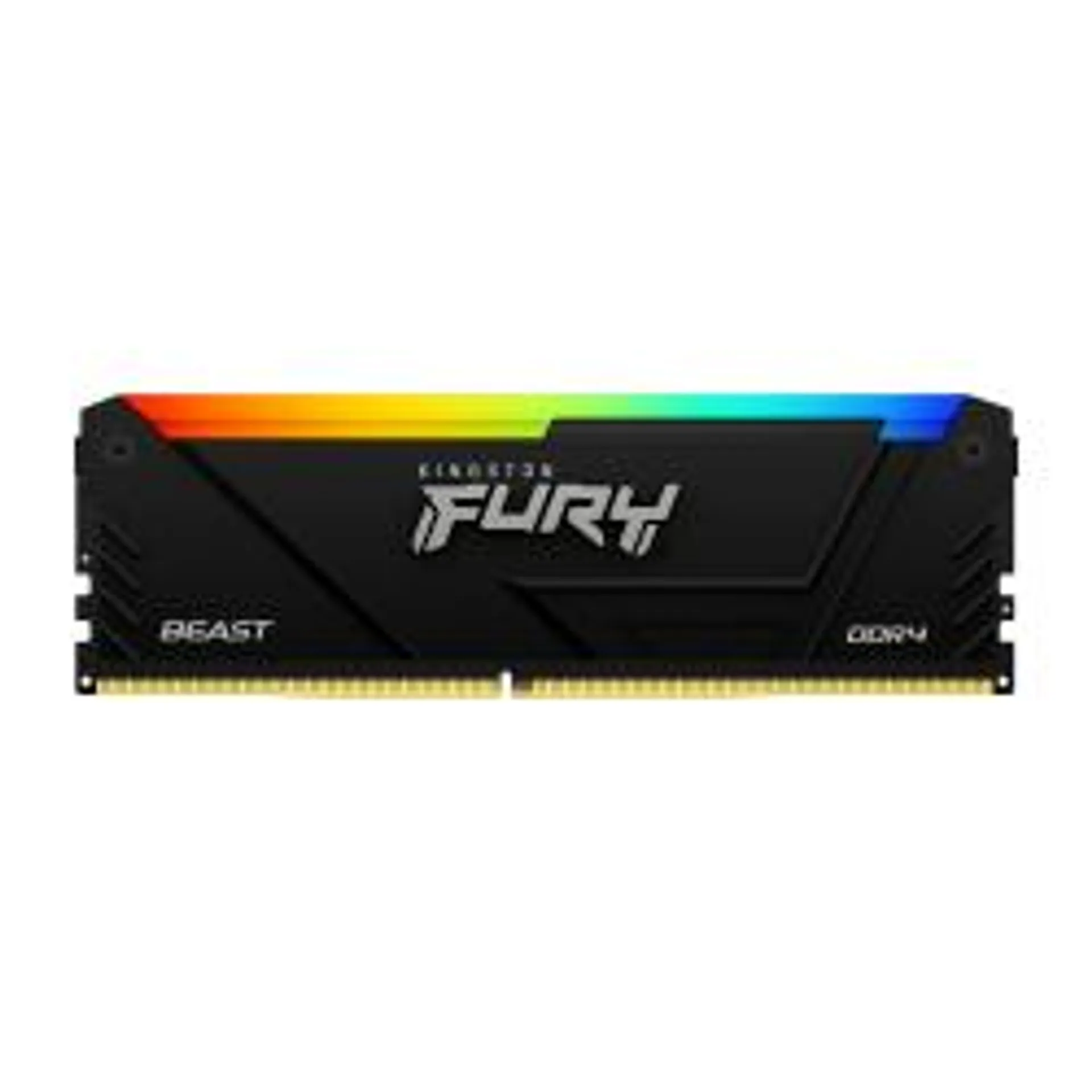 Memoria RAM Kingston FURY Beast RGB DDR4, 3200MHz, 16GB, Non-ECC, CL16