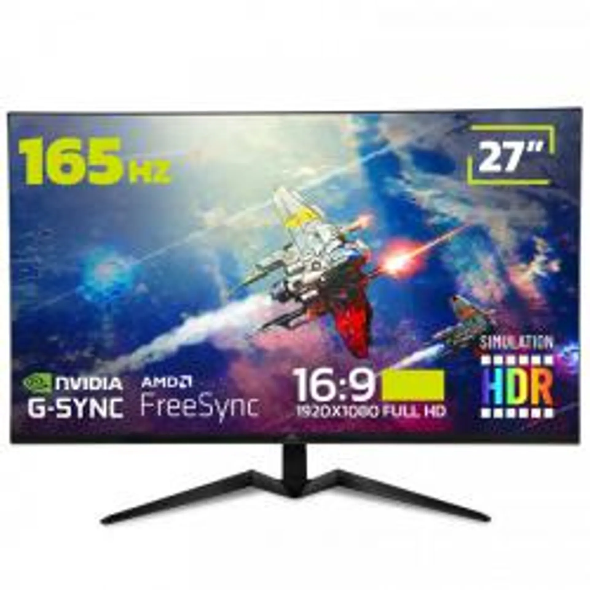 Monitor Gamer Yeyian YMF-VA27-01 LED 27", Full HD, G-Sync/FreeSync, 165Hz, HDMI, Bocinas Integradas (2 x 3W), Negro