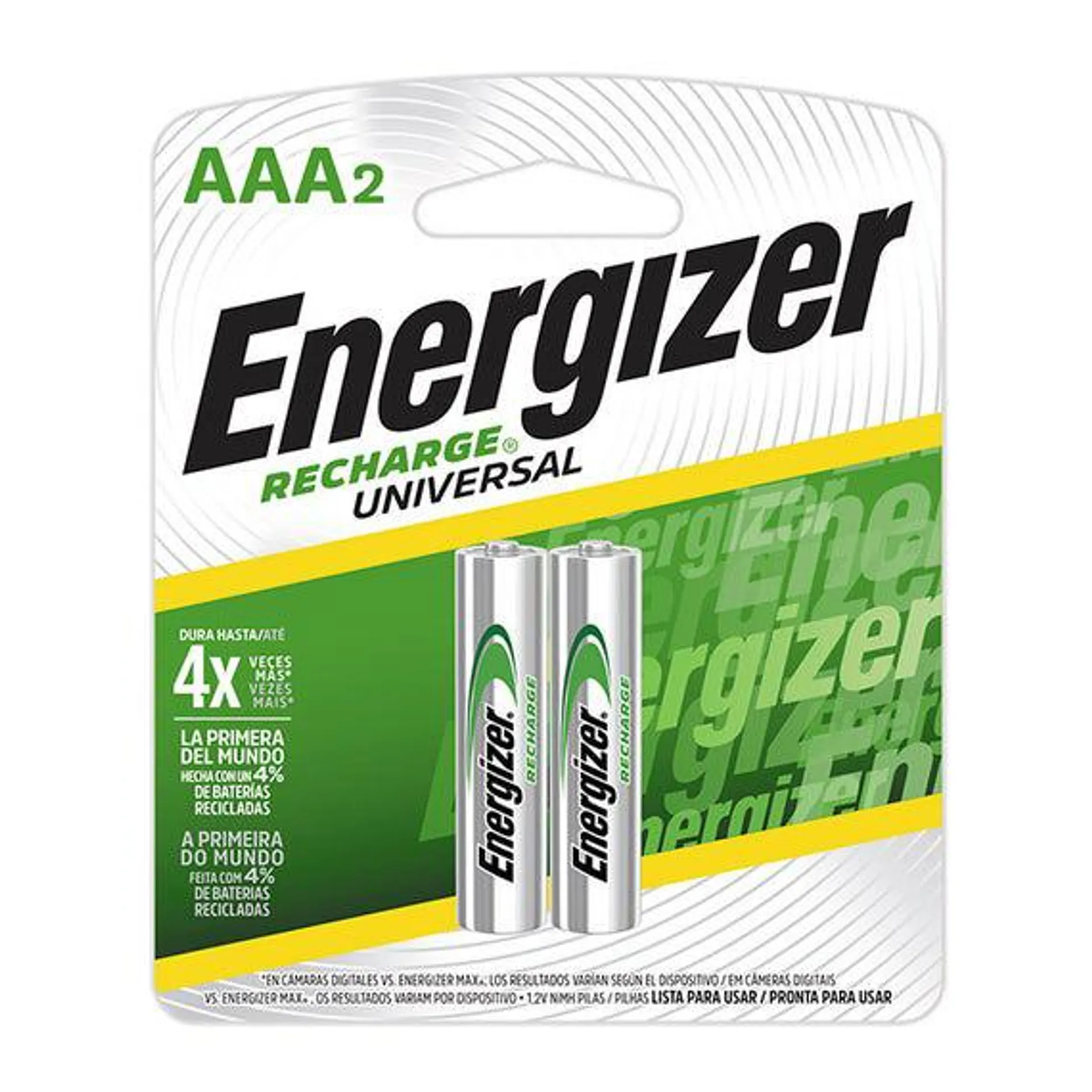 Pila Recargable Aaa 2 Pzas E000018300 Energizer