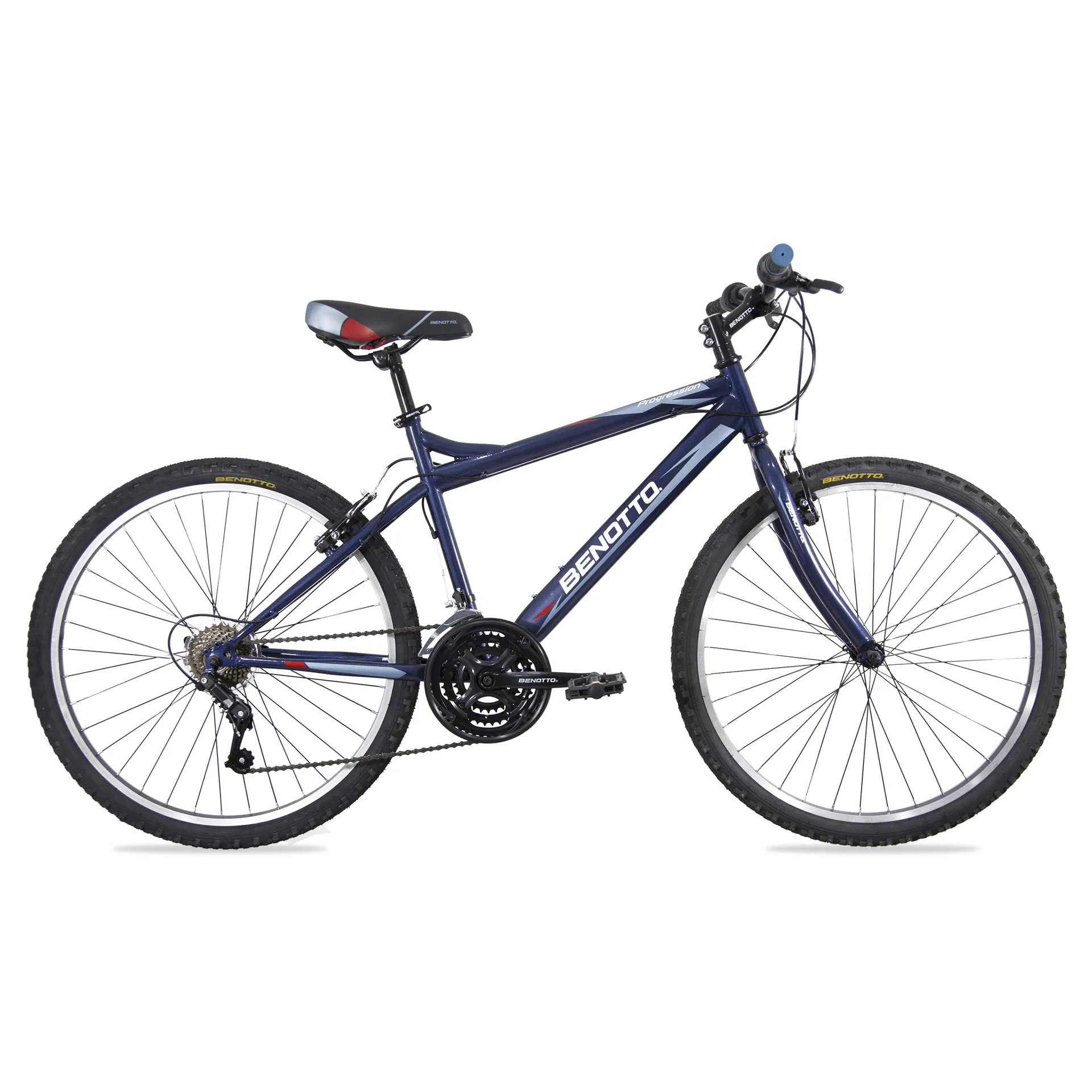 Bicicleta BENOTTO Montaña PROGRESSION R26 21V. Hombre Frenos ”V” Acero Azul Morado Talla:UN