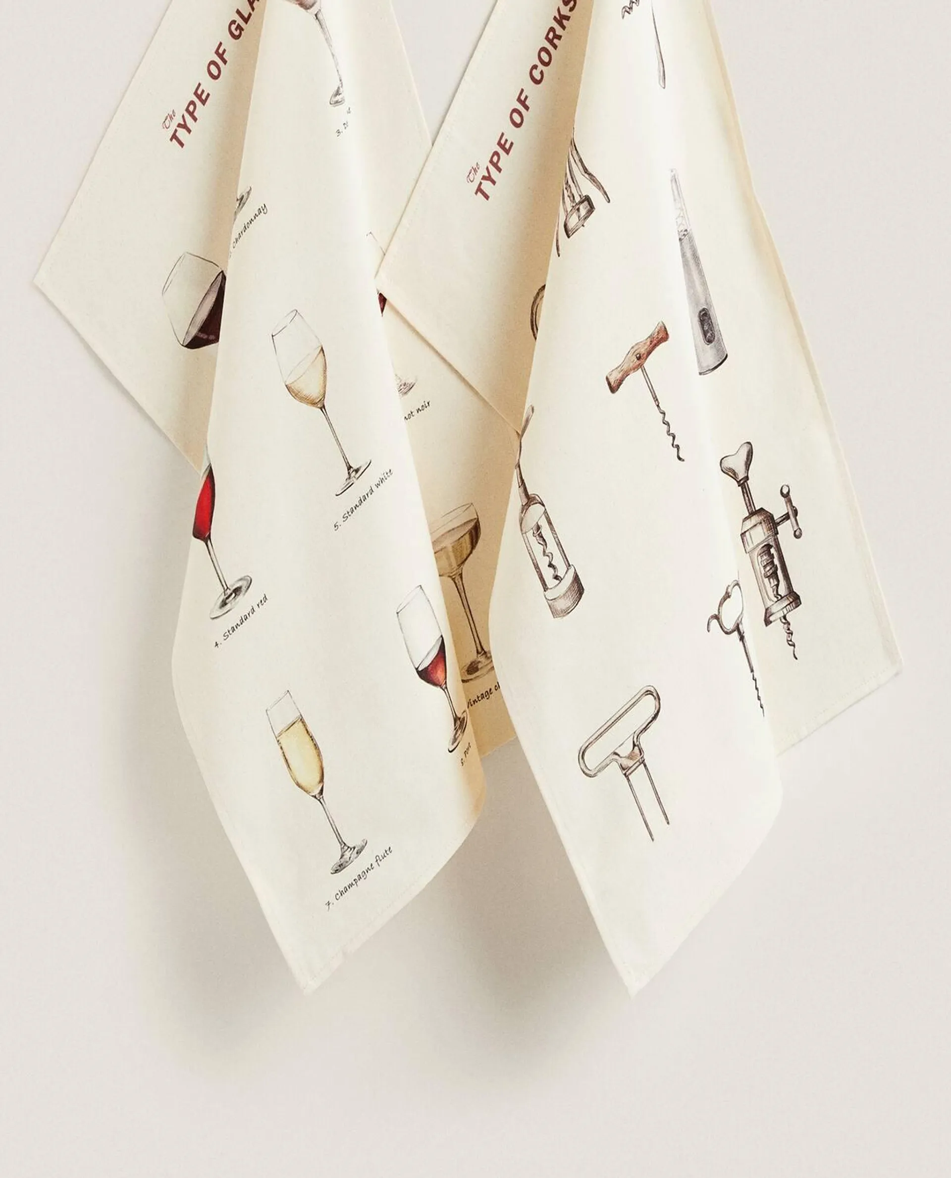 PAÑO COCINA ESTAMPADO COPAS (PACK DE 2)