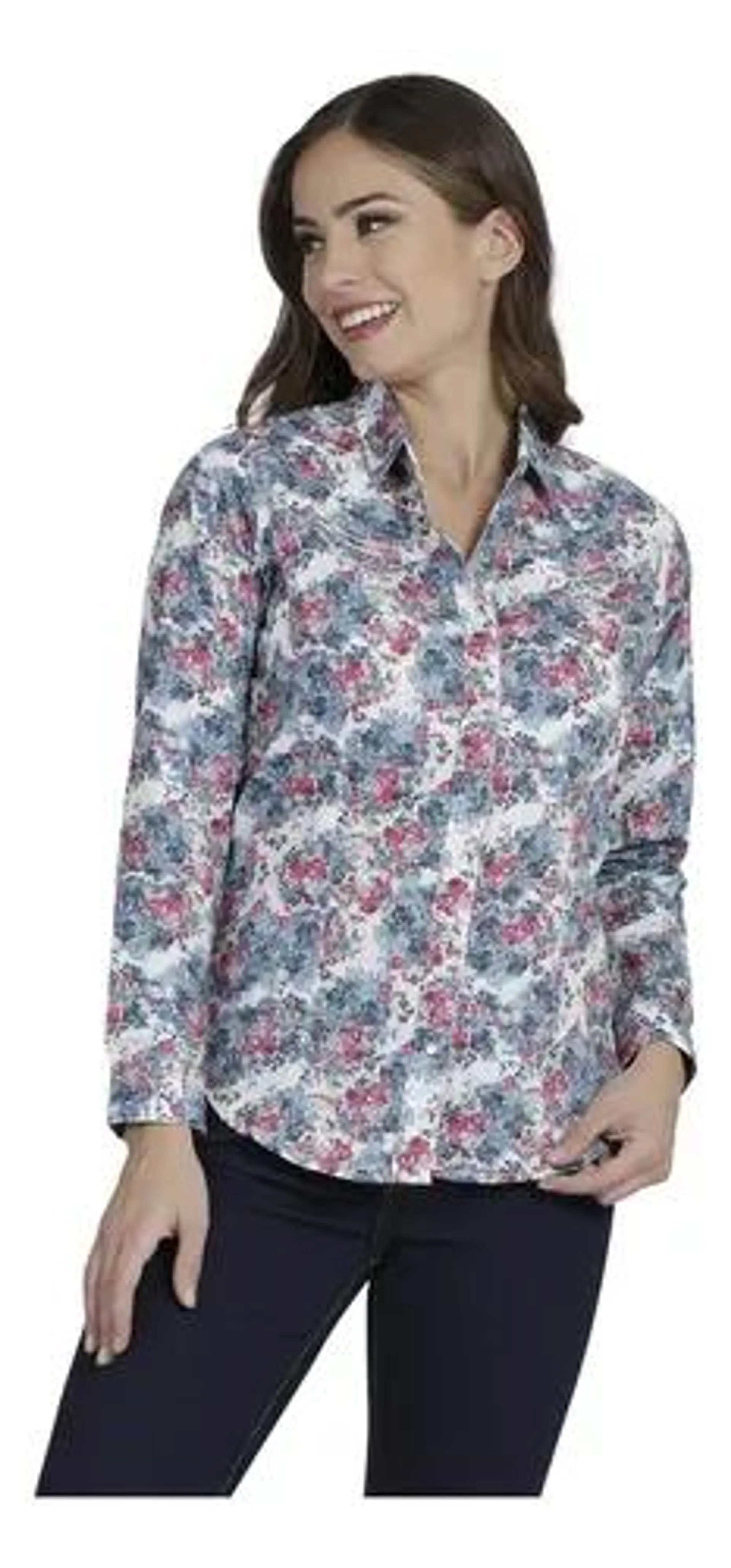 Blusa Vaquera Mujer Wrangler Slim Fit Manga Larga 990