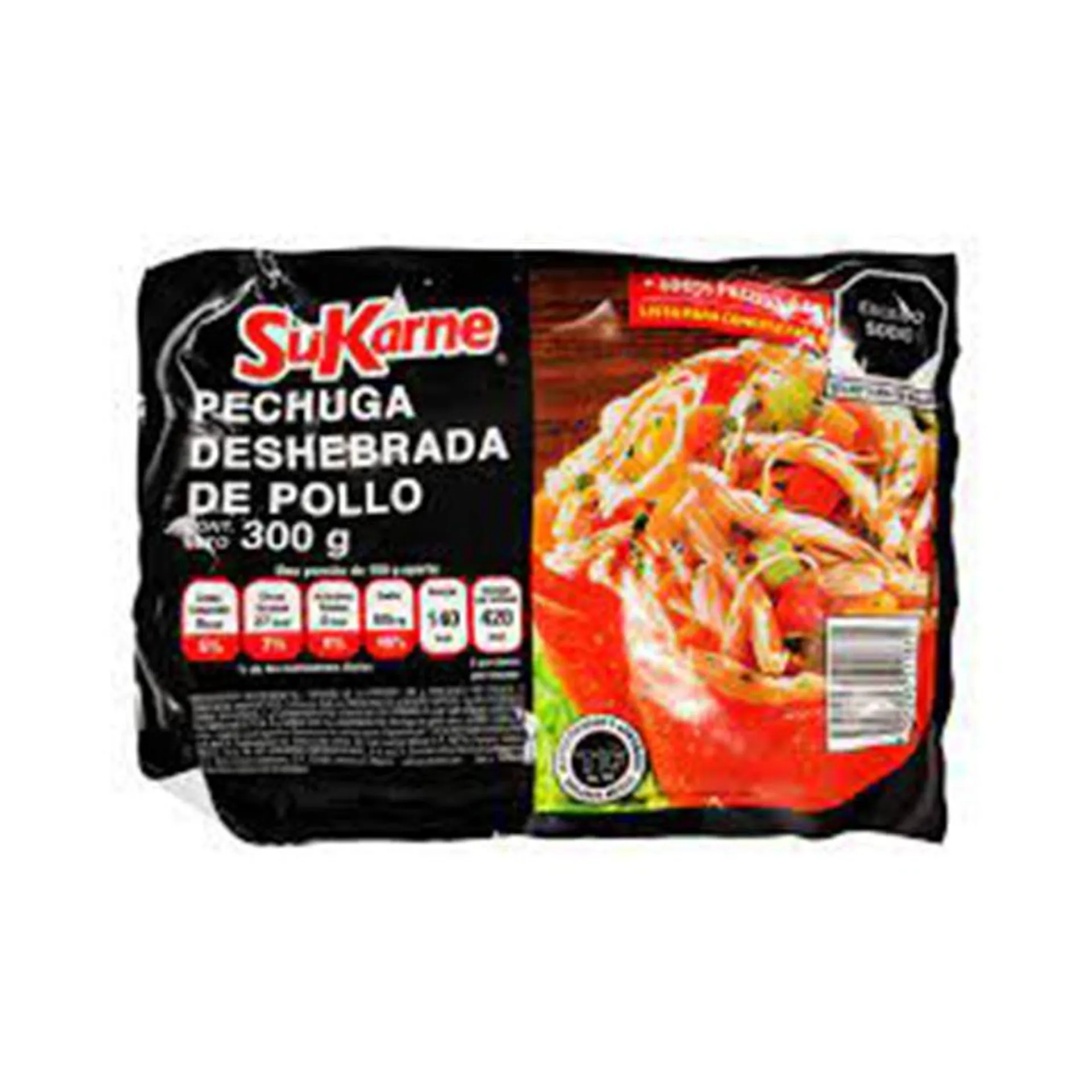 PECHUGA DESHEBRADA DE POLLO SUKARNE PZ 300 g