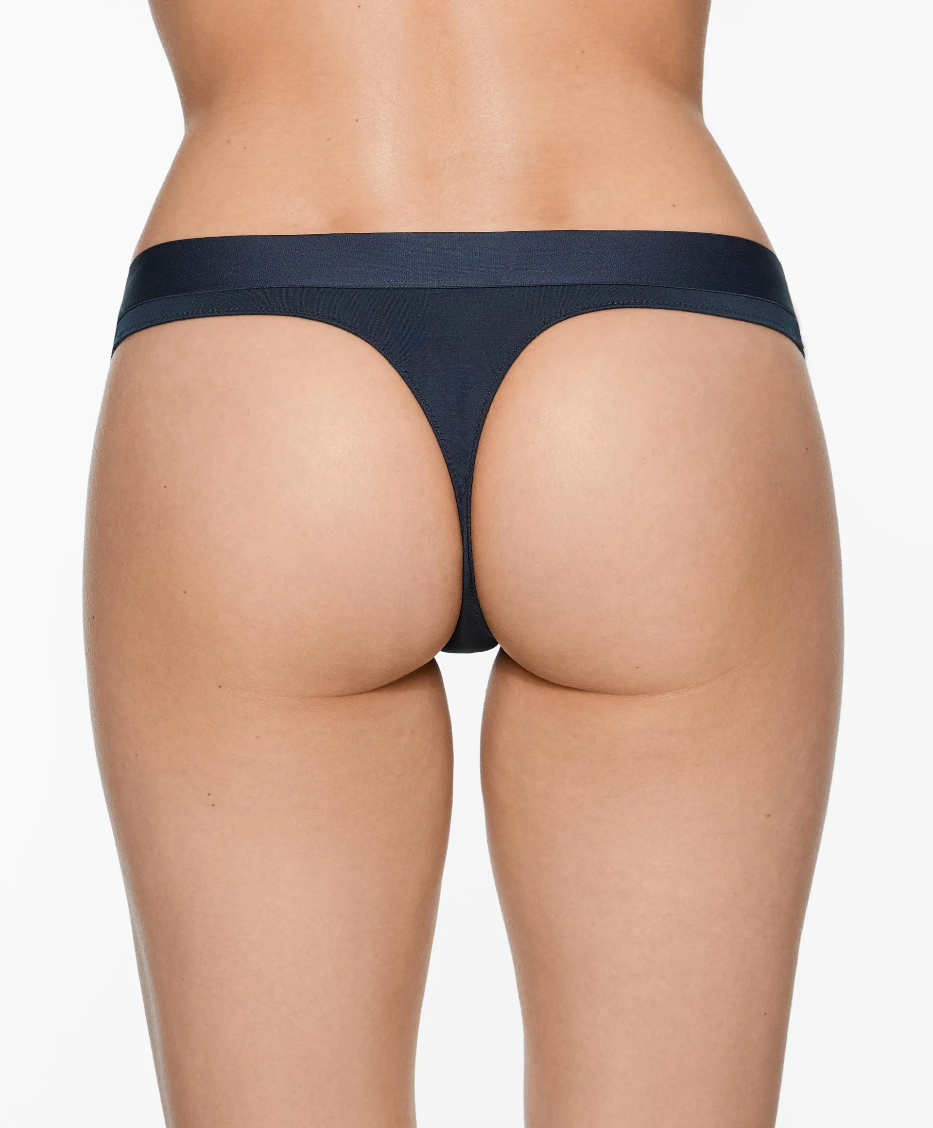 Panty tanga mezcla modal logo