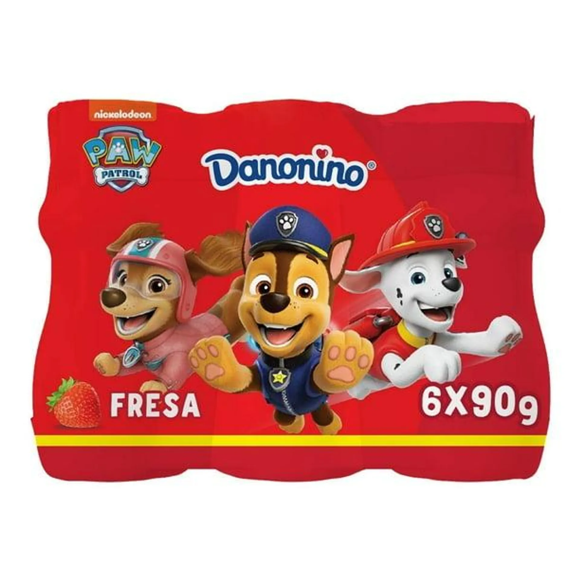 Producto lácteo bebible Danonino fresa 6 pzas de 90 g c/u