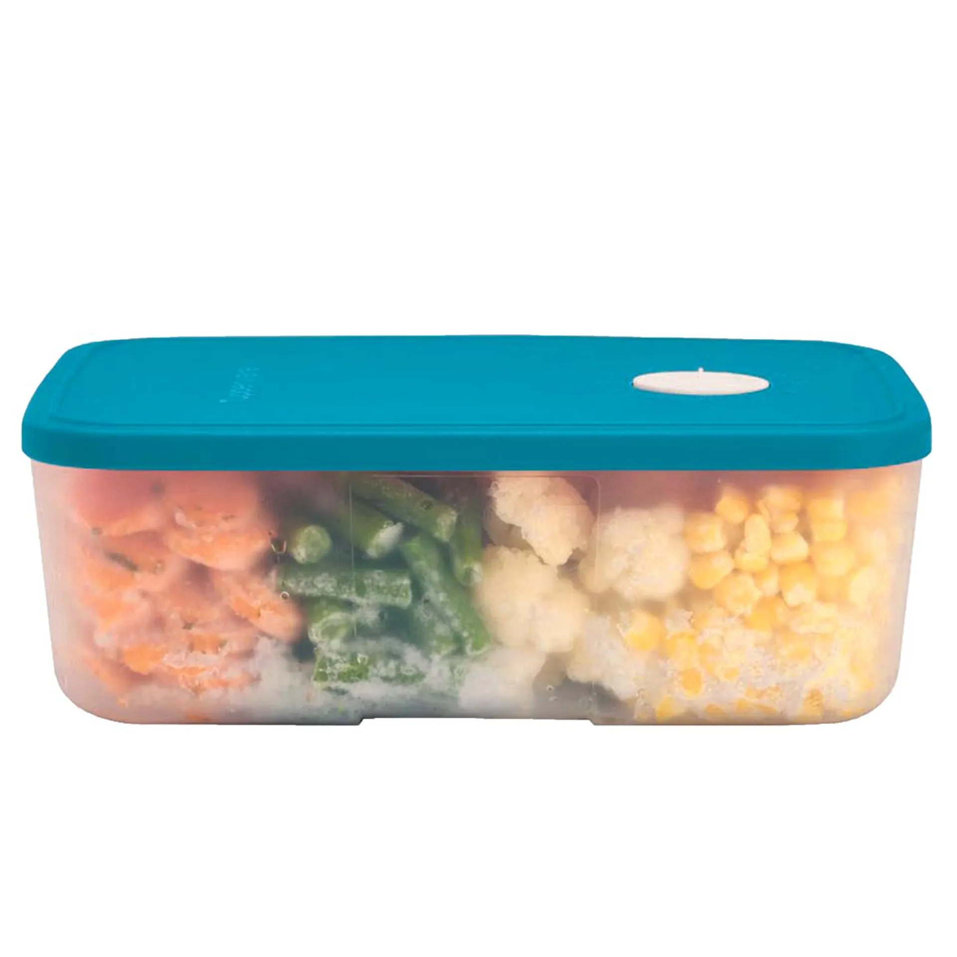 Recipiente para refrigerar y congelar alimentos Tupperware 1.5L con fechador.