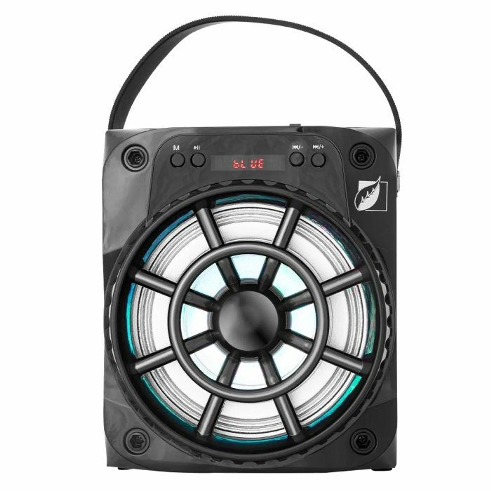 Bocina 6.5" portátil de 1,8 W RMS con puertos micro SD y USB