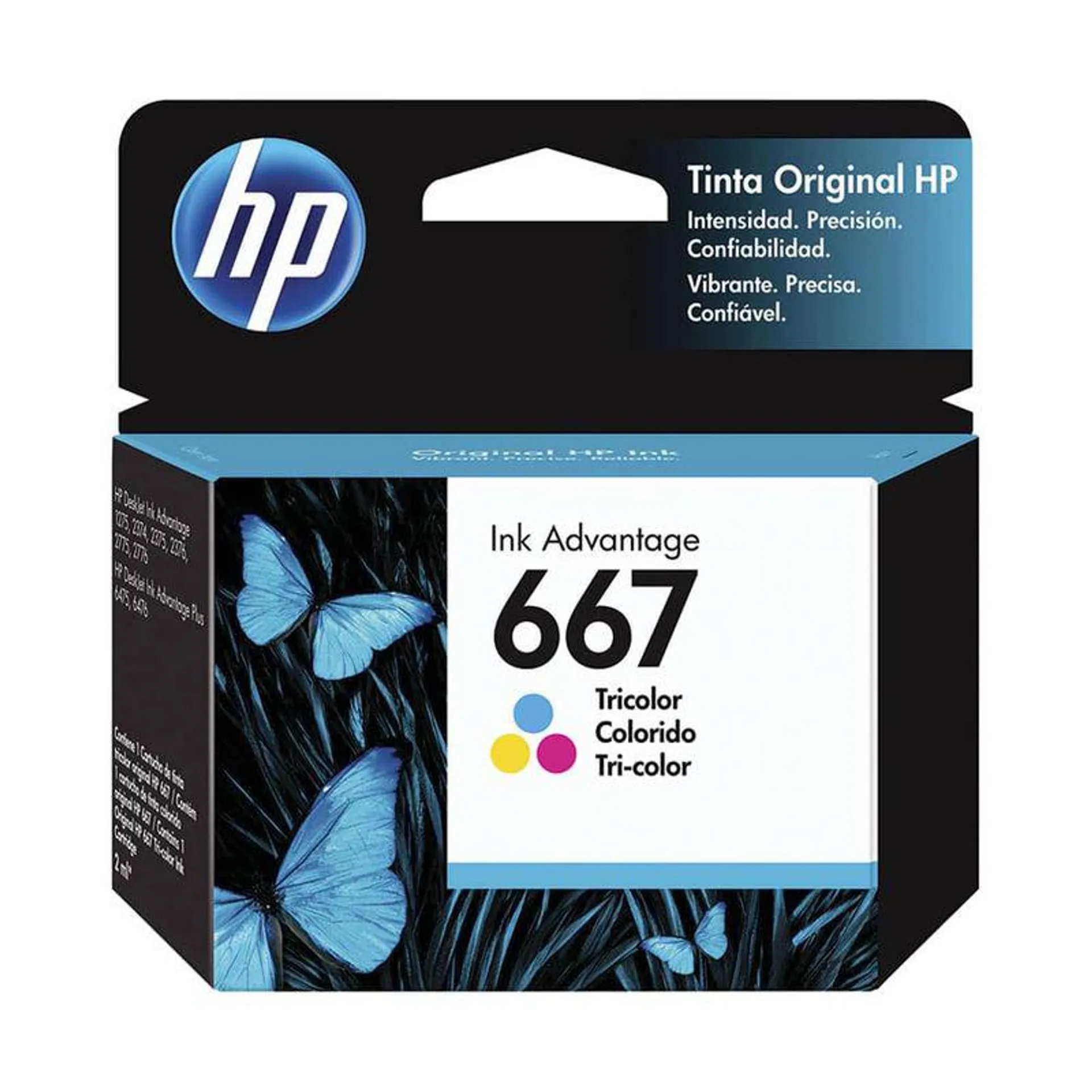 Tinta 667 Tricolor HP Compatible con 2374 / 1275 / 2375 / 2775