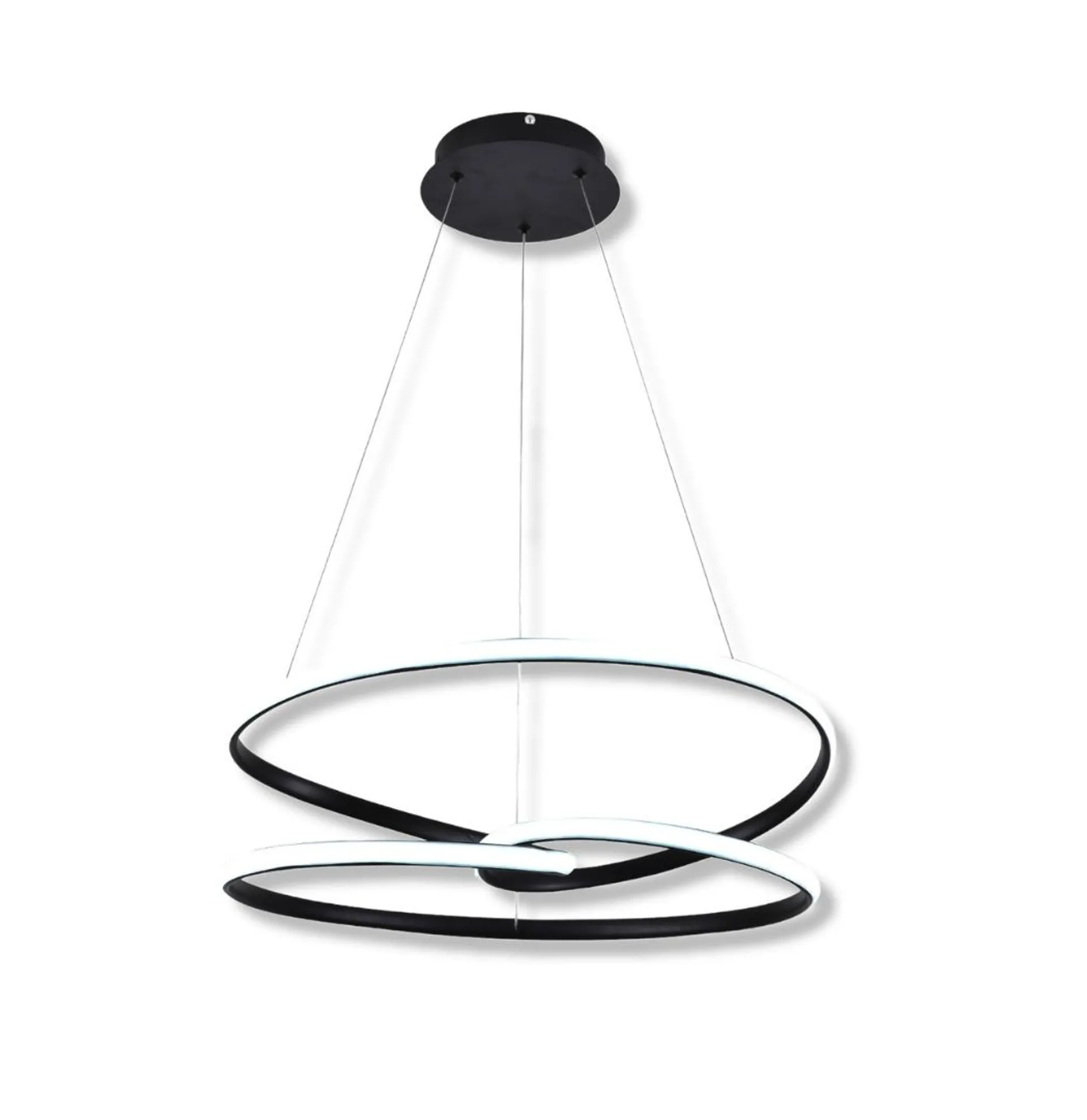 Lampara Colgante Led Moderno a Control Remoto con Dimer de Intensidad y Temperatura de Color mas 3 Cambios de Luz Altura Regulable 124w