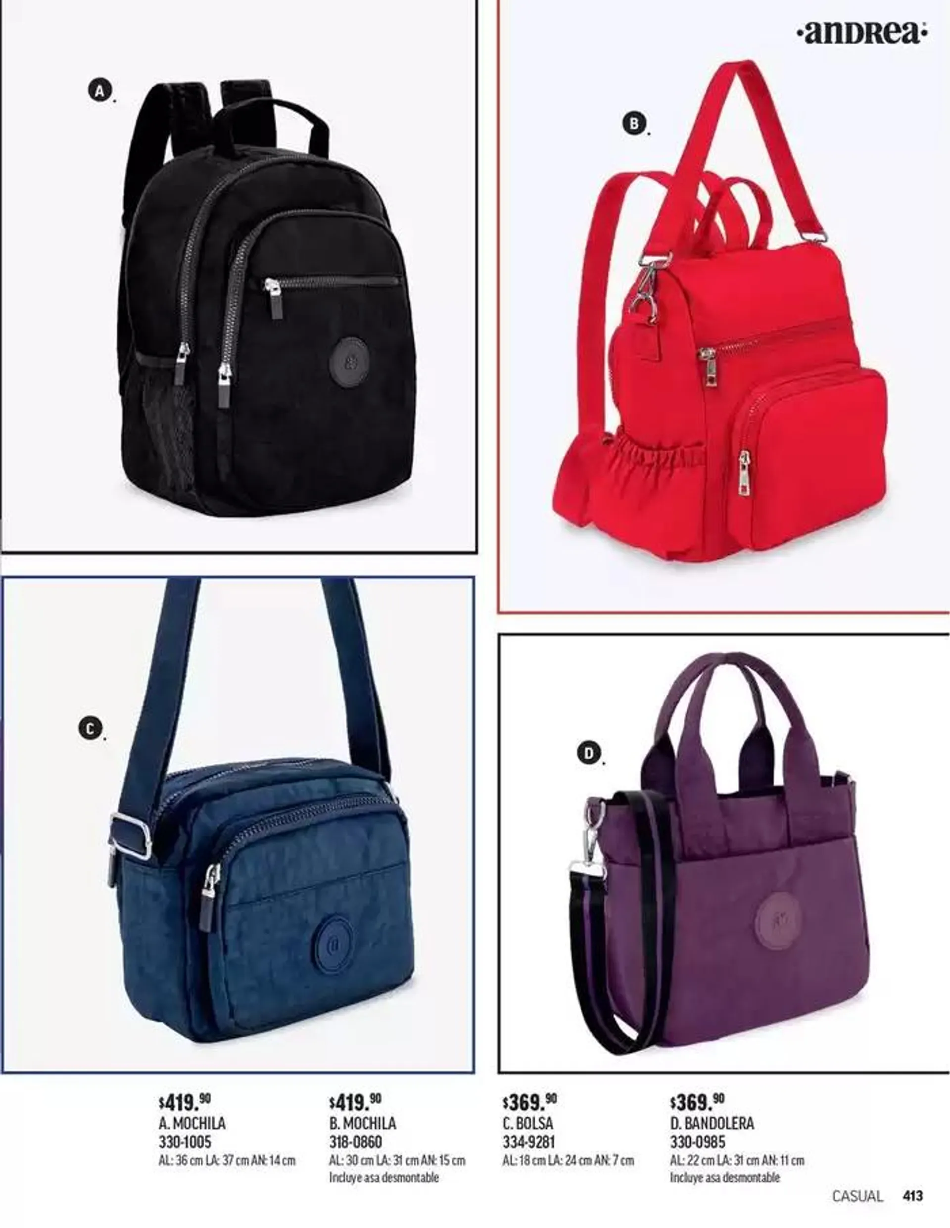 Catálogo de ANDREA - BOLSAS Y ACCESORIOS 26 de agosto al 25 de enero 2025 - Pagina 4