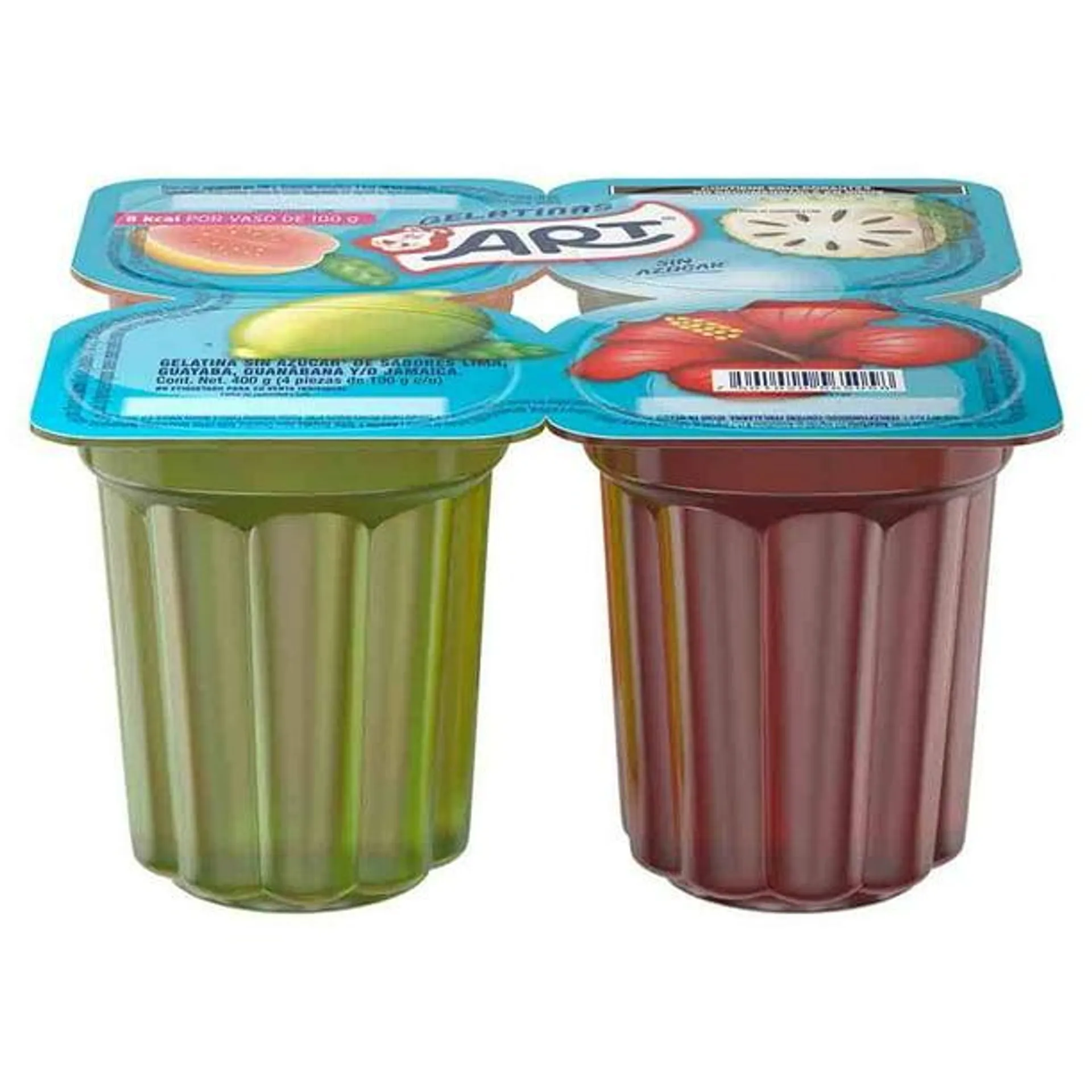 Gelatinas Art sin azúcar surtido 2 100 g 4 pzas