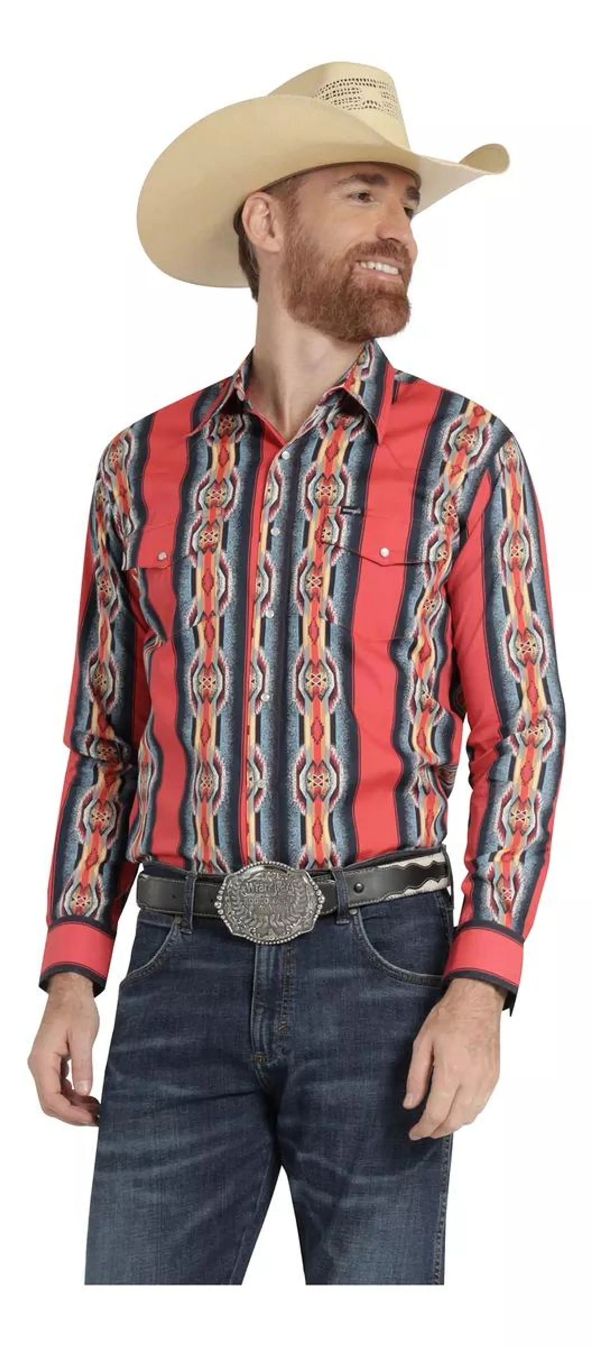 Camisa Vaquera Hombre Wrangler Regular Fit Manga Larga 363