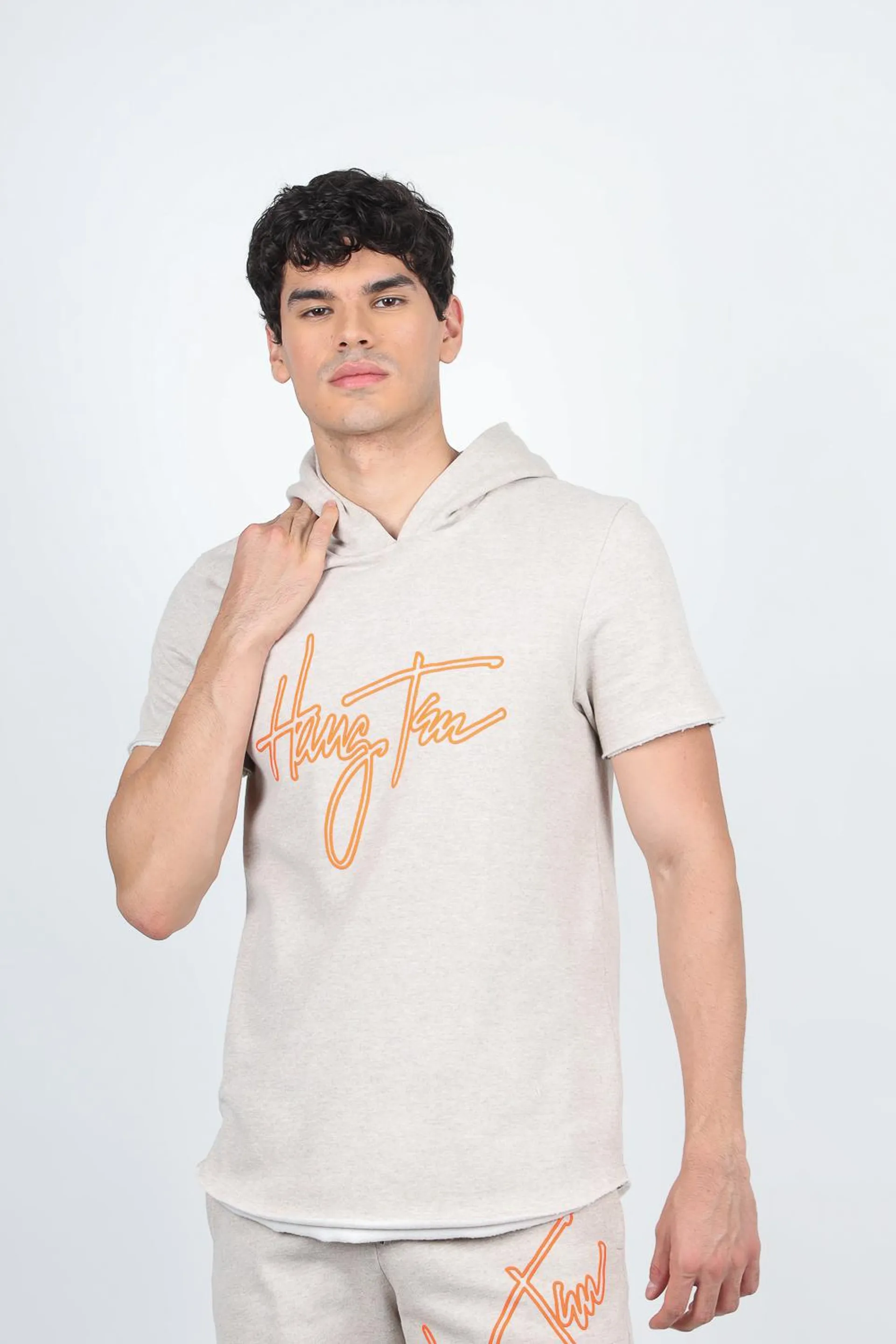 Playera con capucha recycled