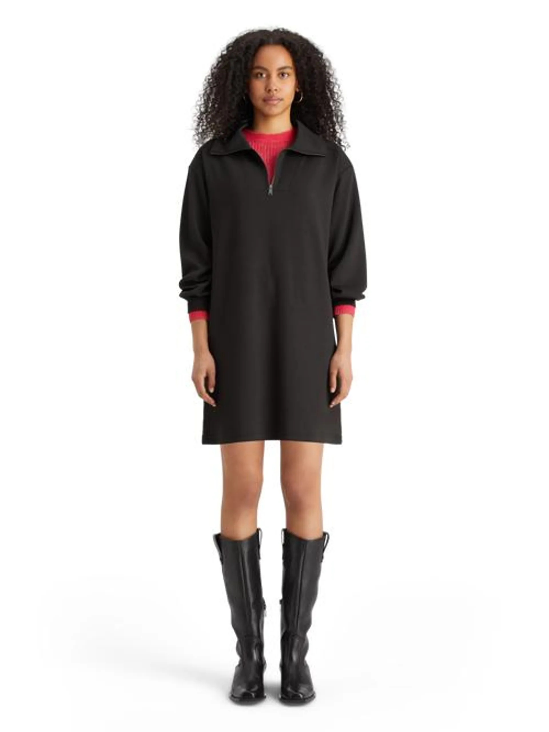 Modal utility zip up dress