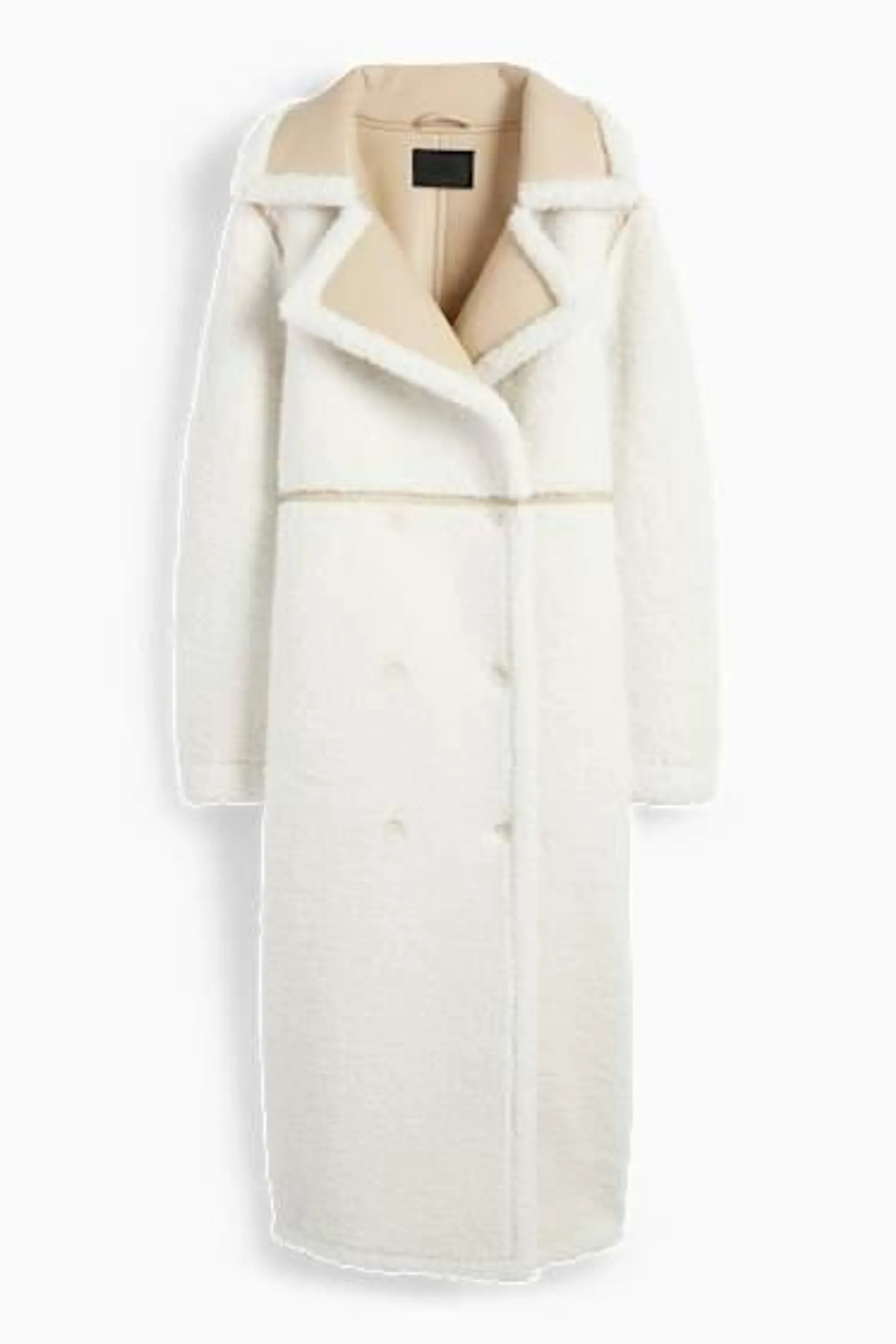 Faux shearling coat