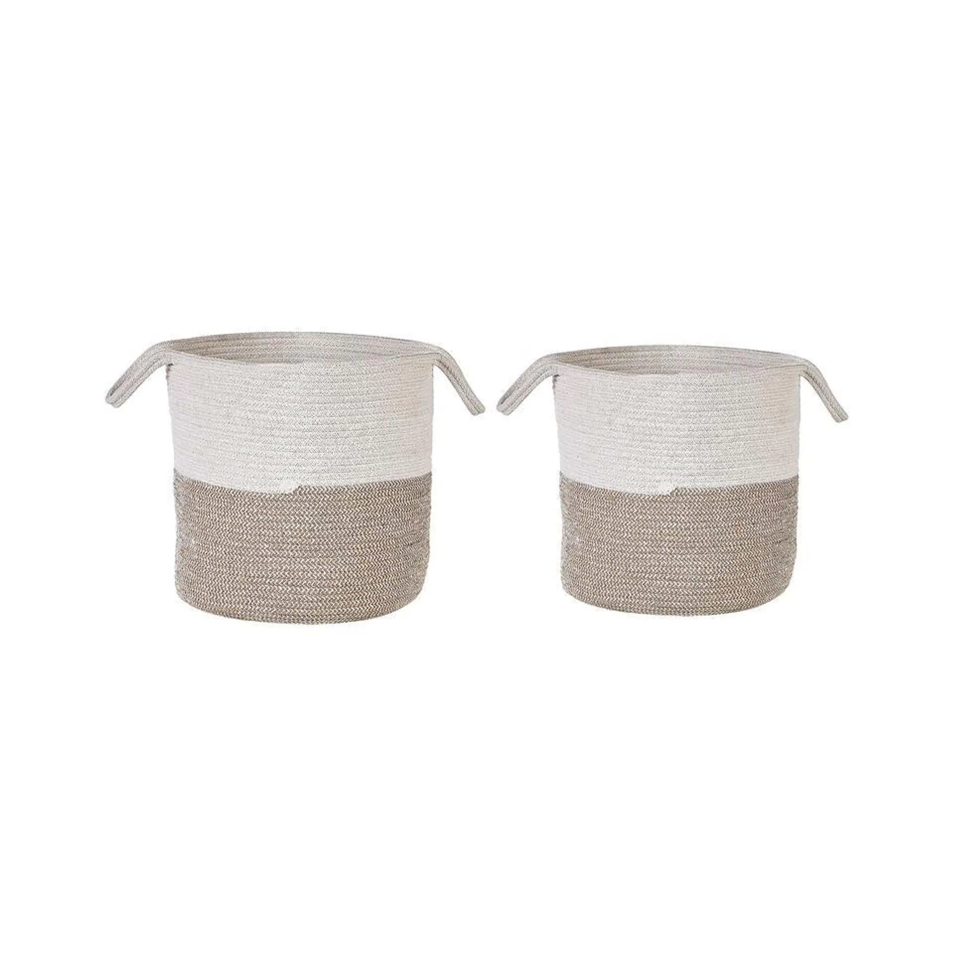 PAZHA - Mand set van 2 - Beige - Katoen