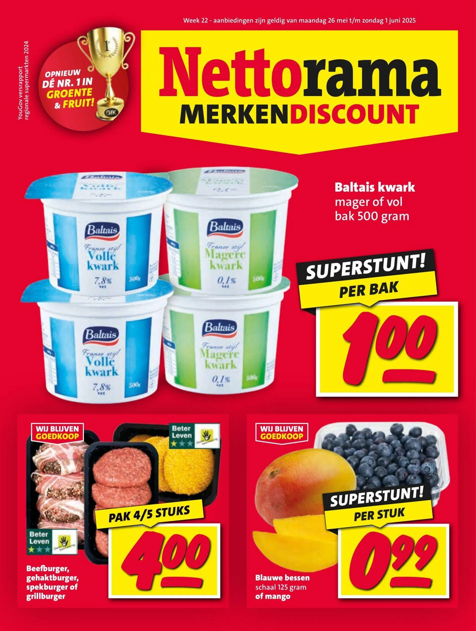 Nettorama Actuele folder van 26 mei tot 1 juni 2025 - Folder pagina 1