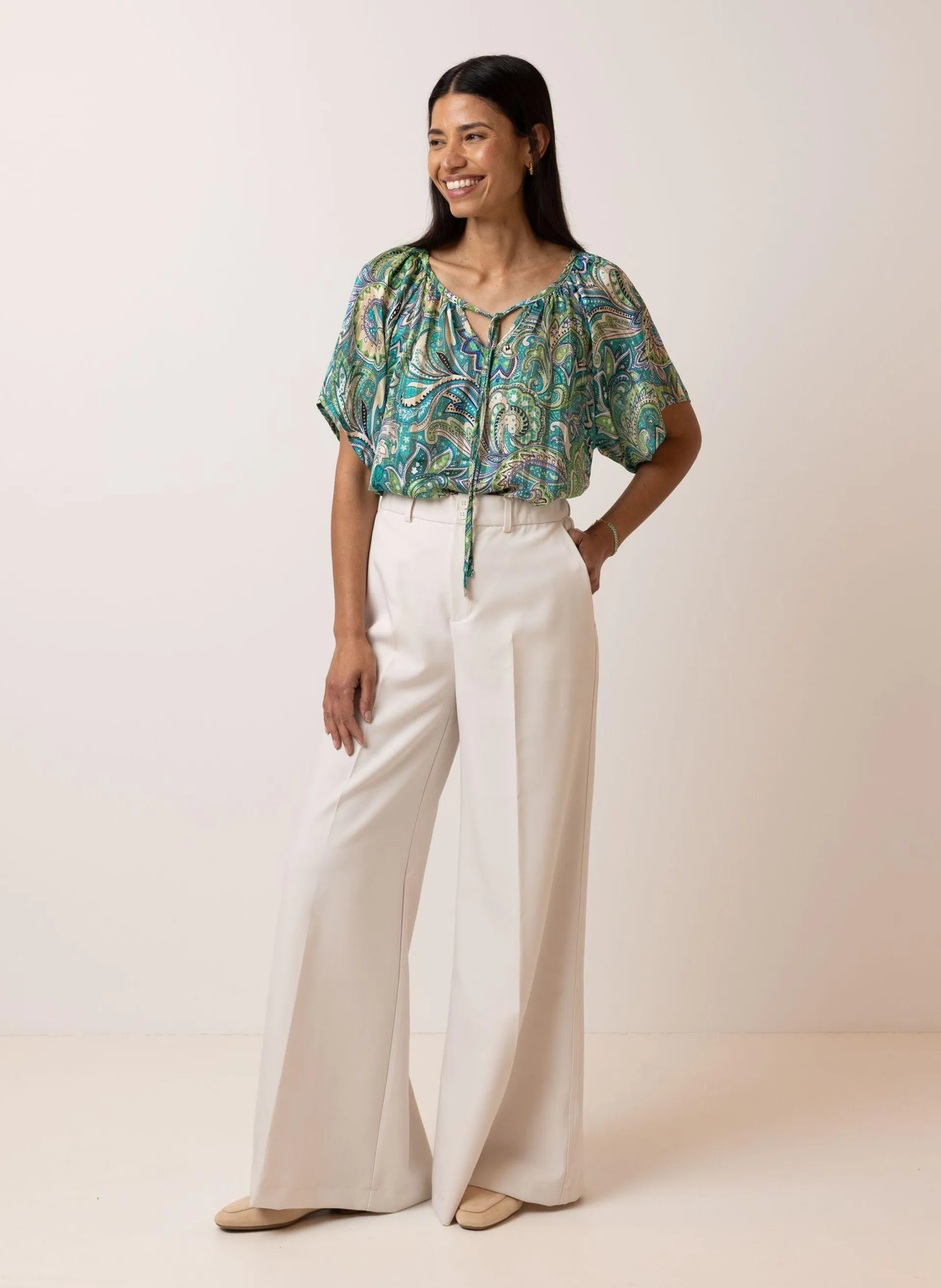 Meerkleurige blouse