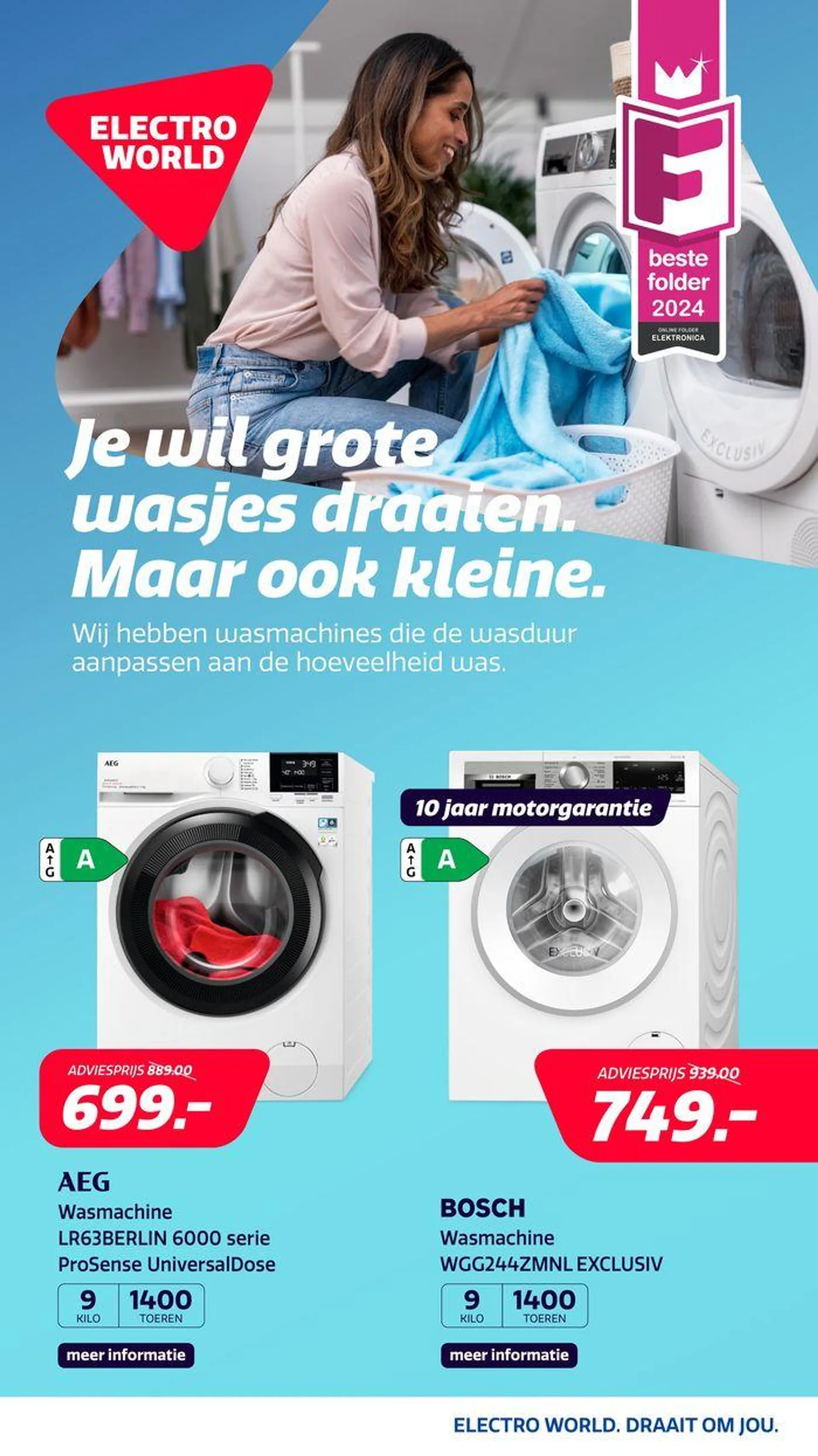 Je wil grote wasjes draaien. Maar ook kleine. - 1