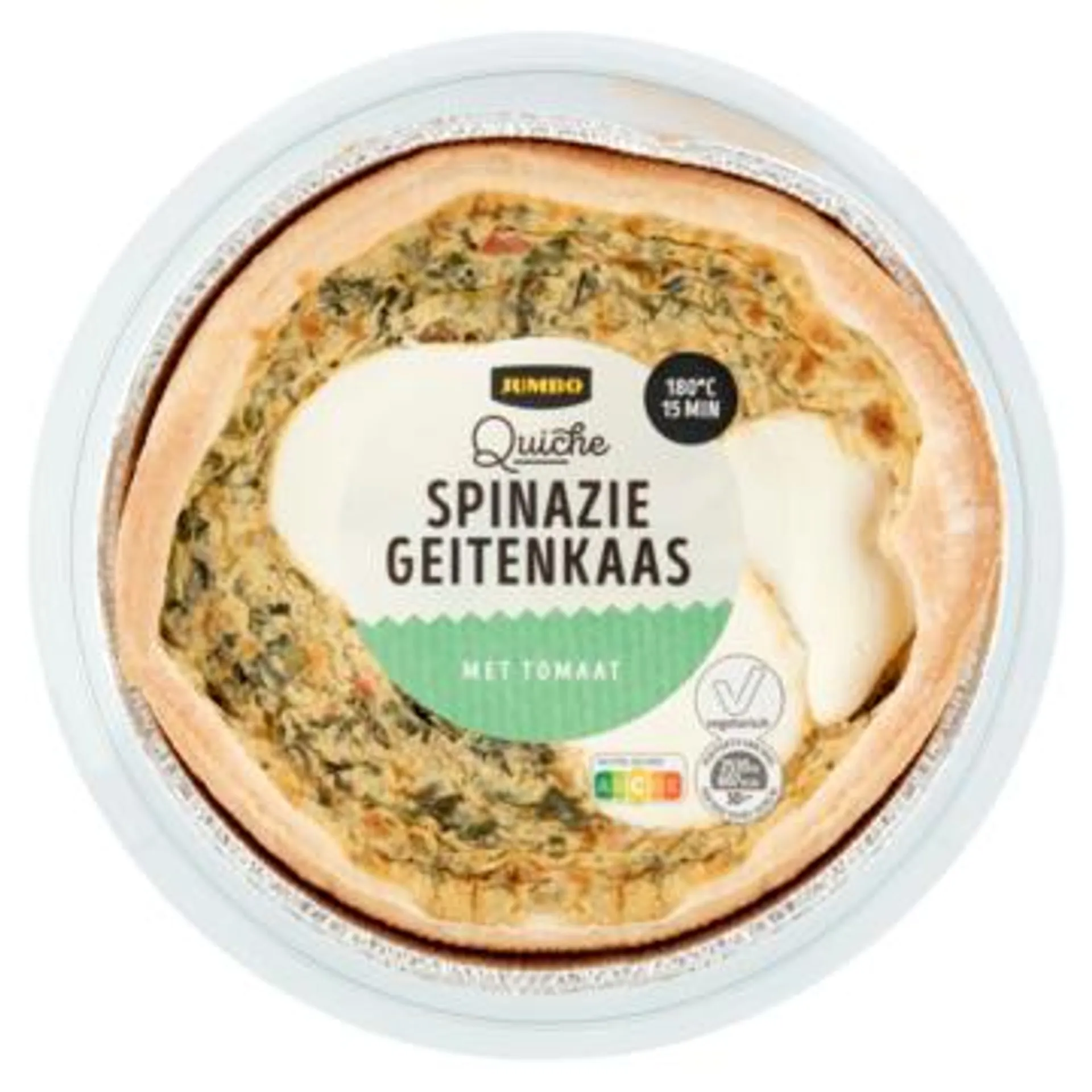 Jumbo Quiche Spinazie Geitenkaas 300g