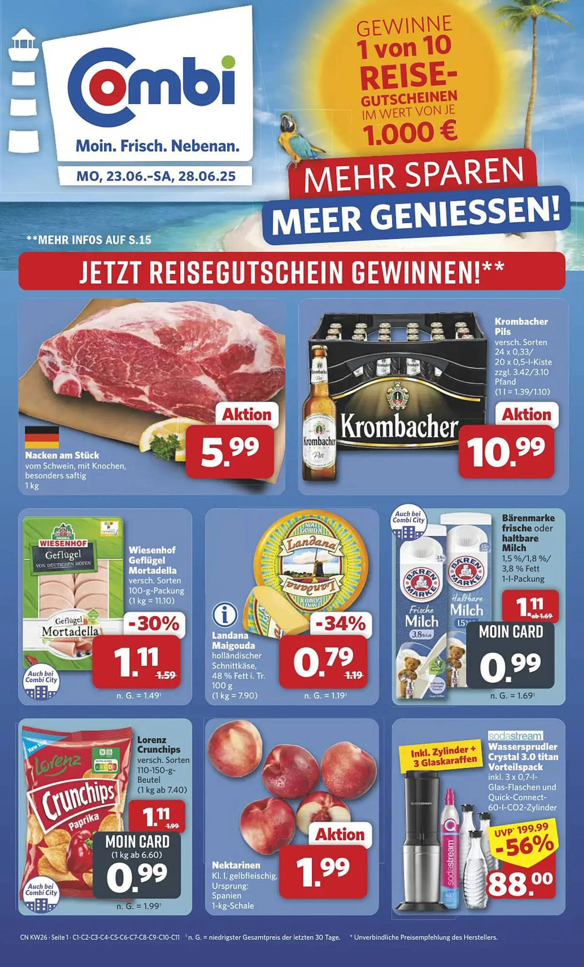 Combi Markt DE folder van 23 juni tot 28 juni 2025 - Folder pagina 1