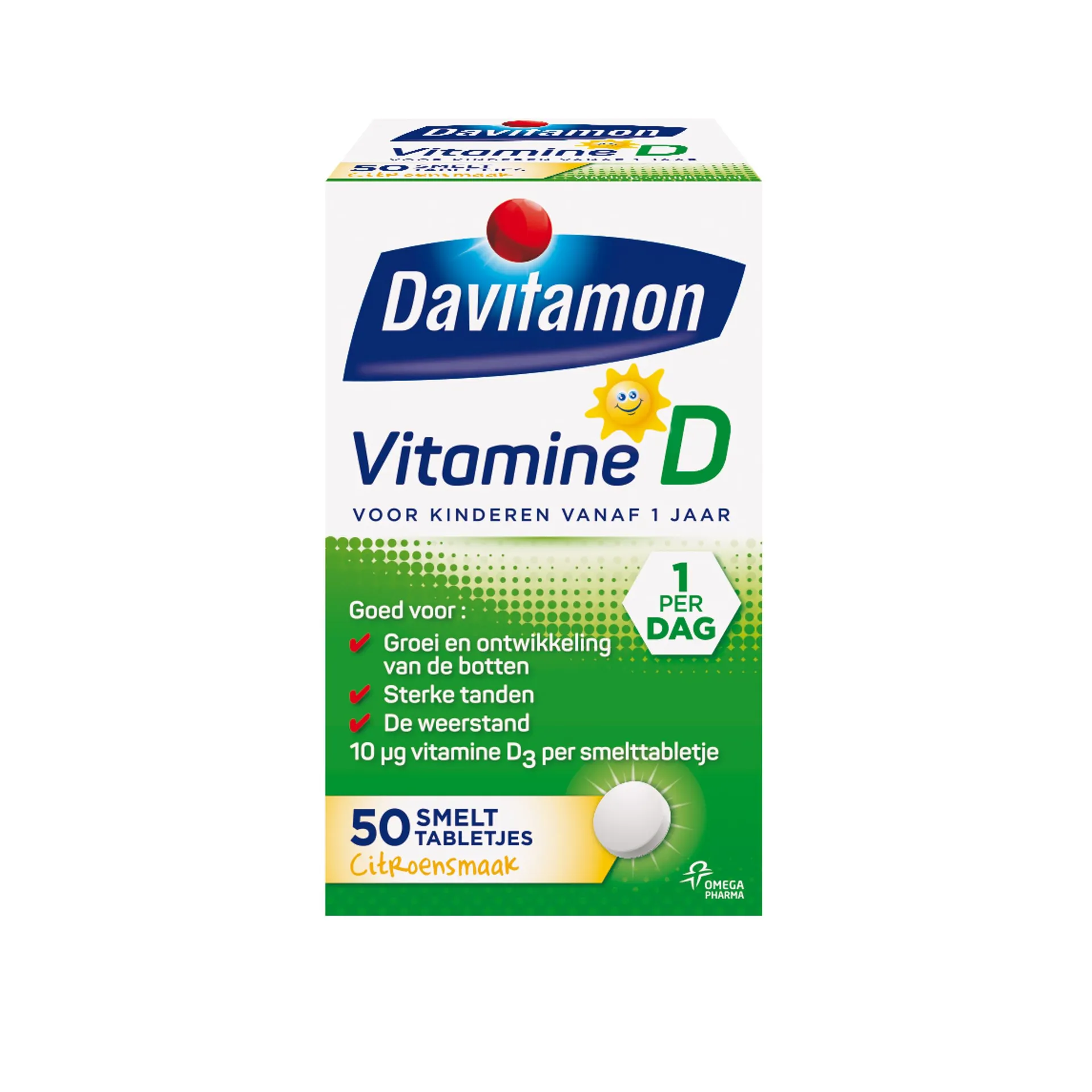 Davitamon Vitamine D kind smelttablet 50 tabletten