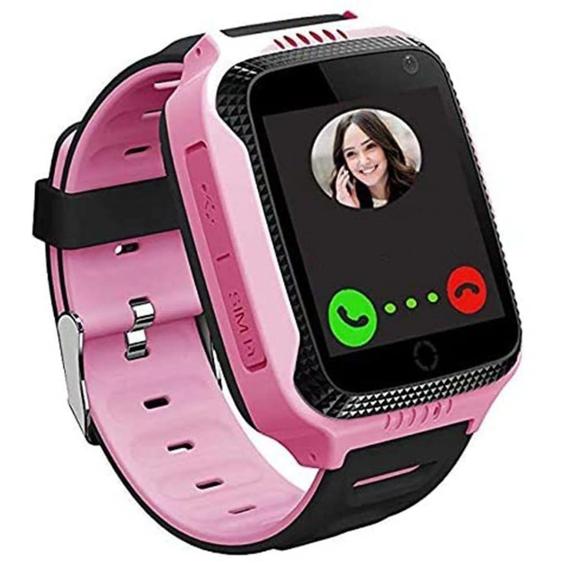 DTC GmbH GPS Smartwatch TelefonTouchscreen Kinder SOS Taschenlampe Digitalkame Smartwatch , Geschenk für Kinder Junge Mädchen Student Pink ROSA