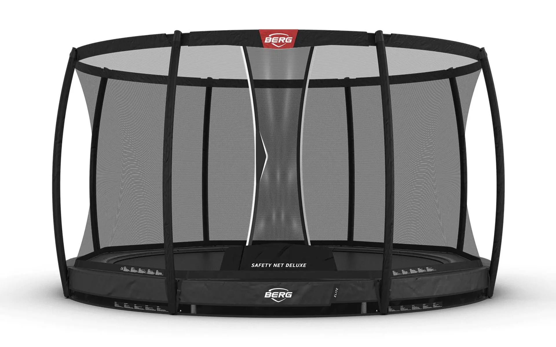 BERG Elite InGround 380 Grey + Safety Net Deluxe