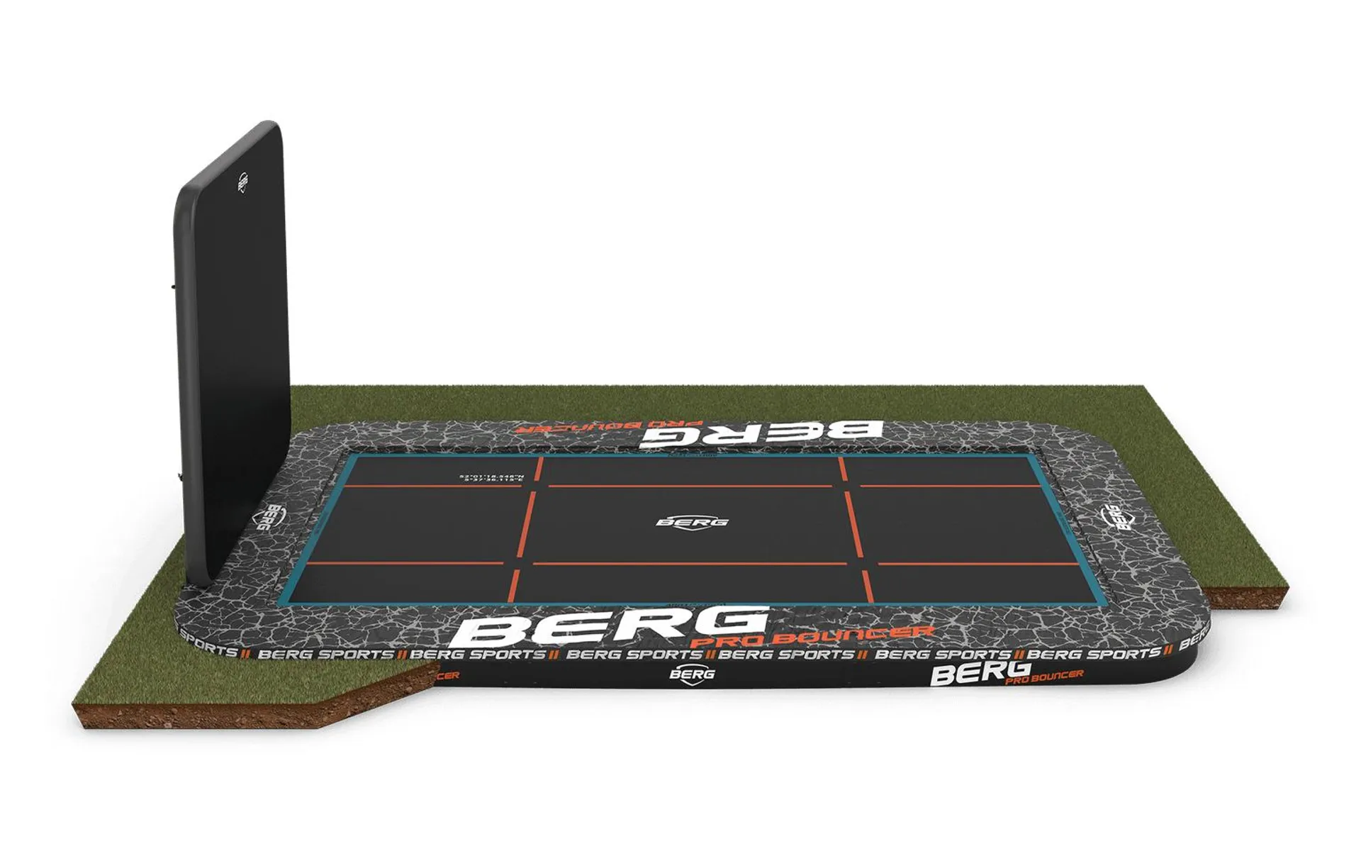 BERG SPORTS Ultim Pro Bouncer FlatGround 500 + AeroWall