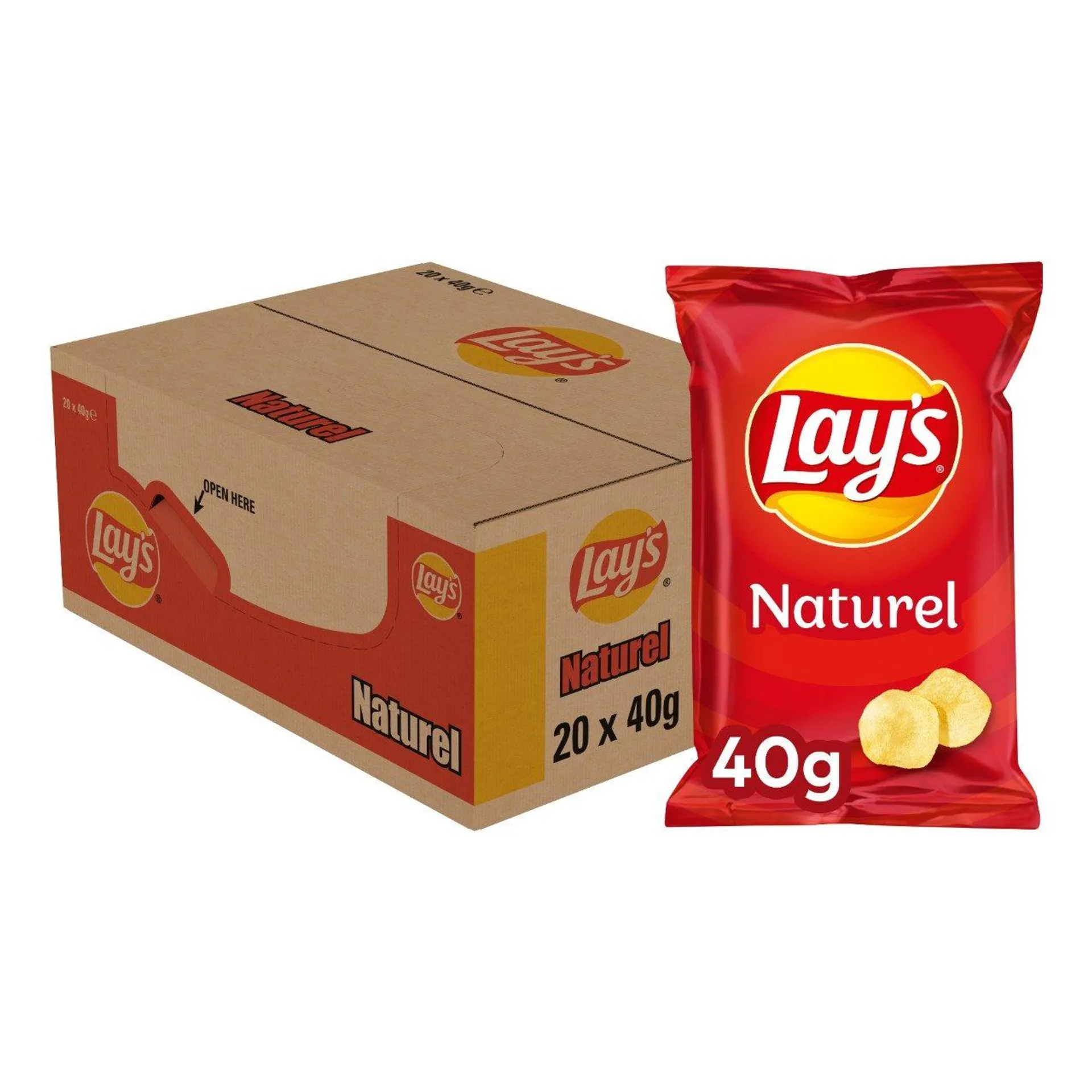 Naturel gezouten chips