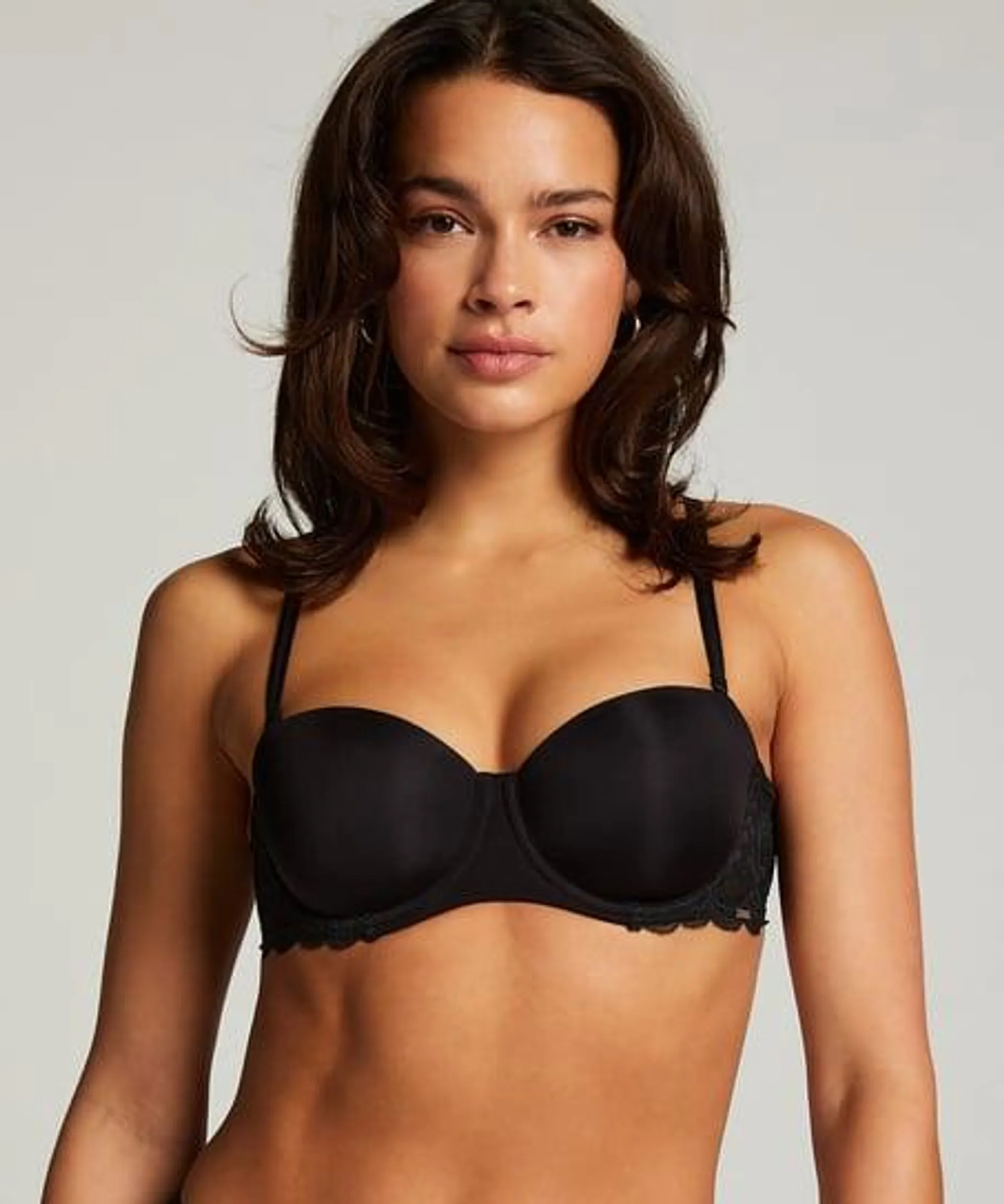 Voorgevormde strapless beugel bh Angie - Zwart