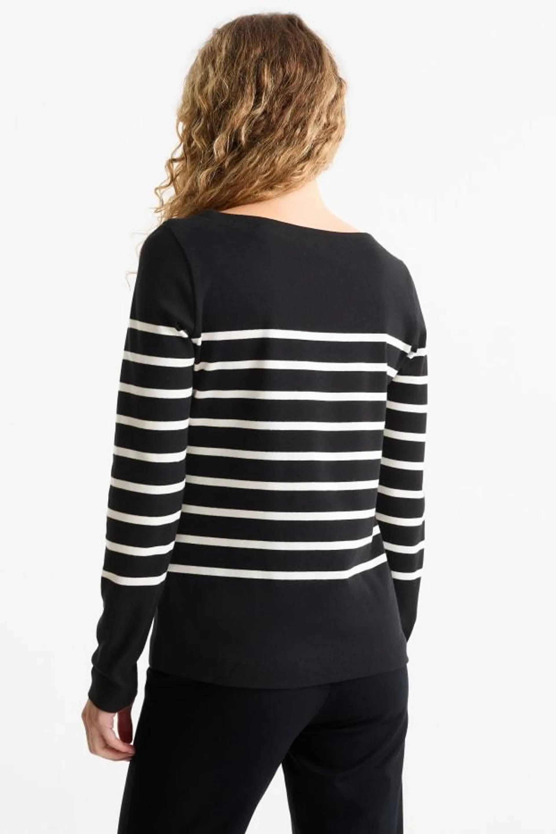 Long sleeve top - striped