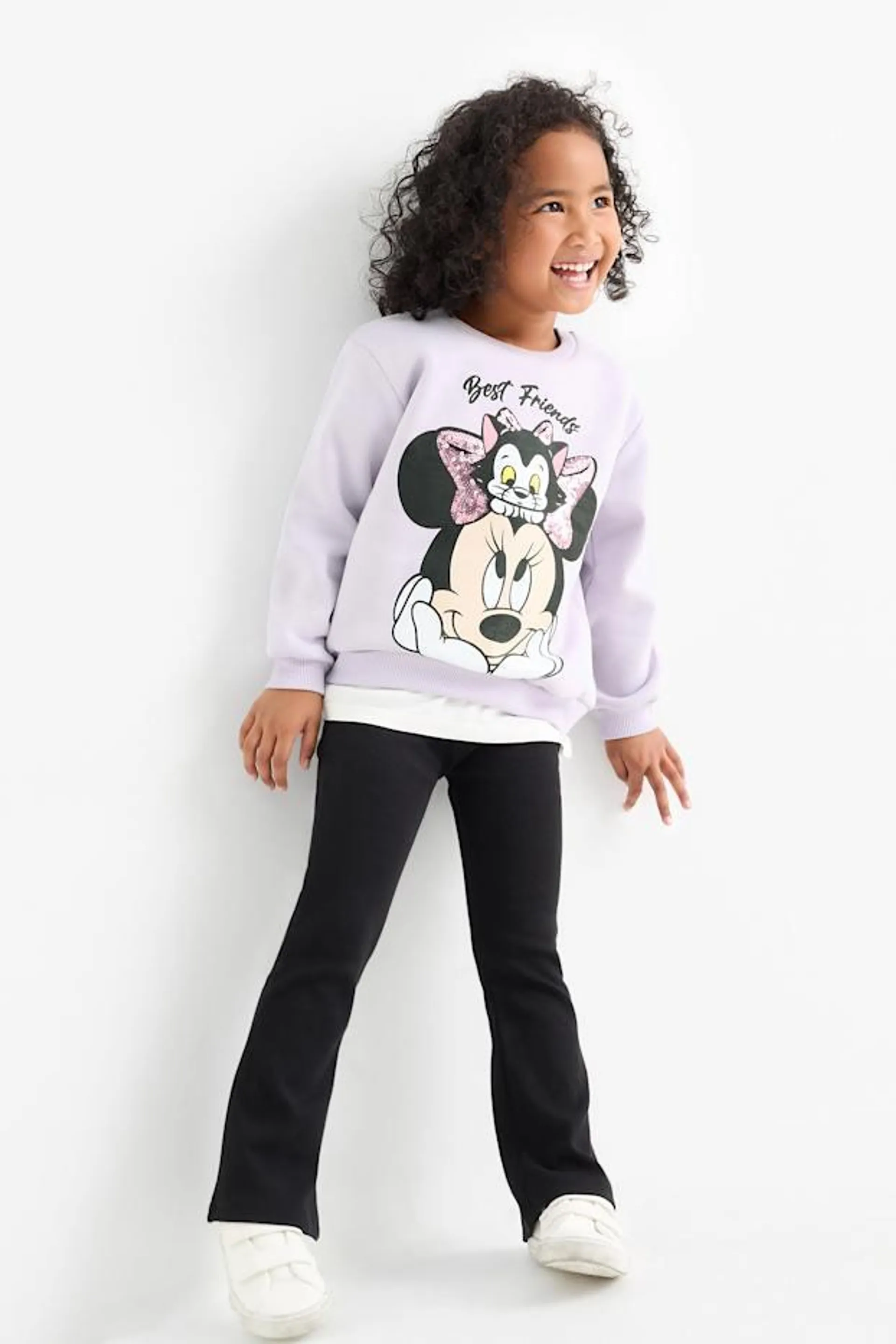 Minnie Mouse - set - sweatshirt and flared leggings