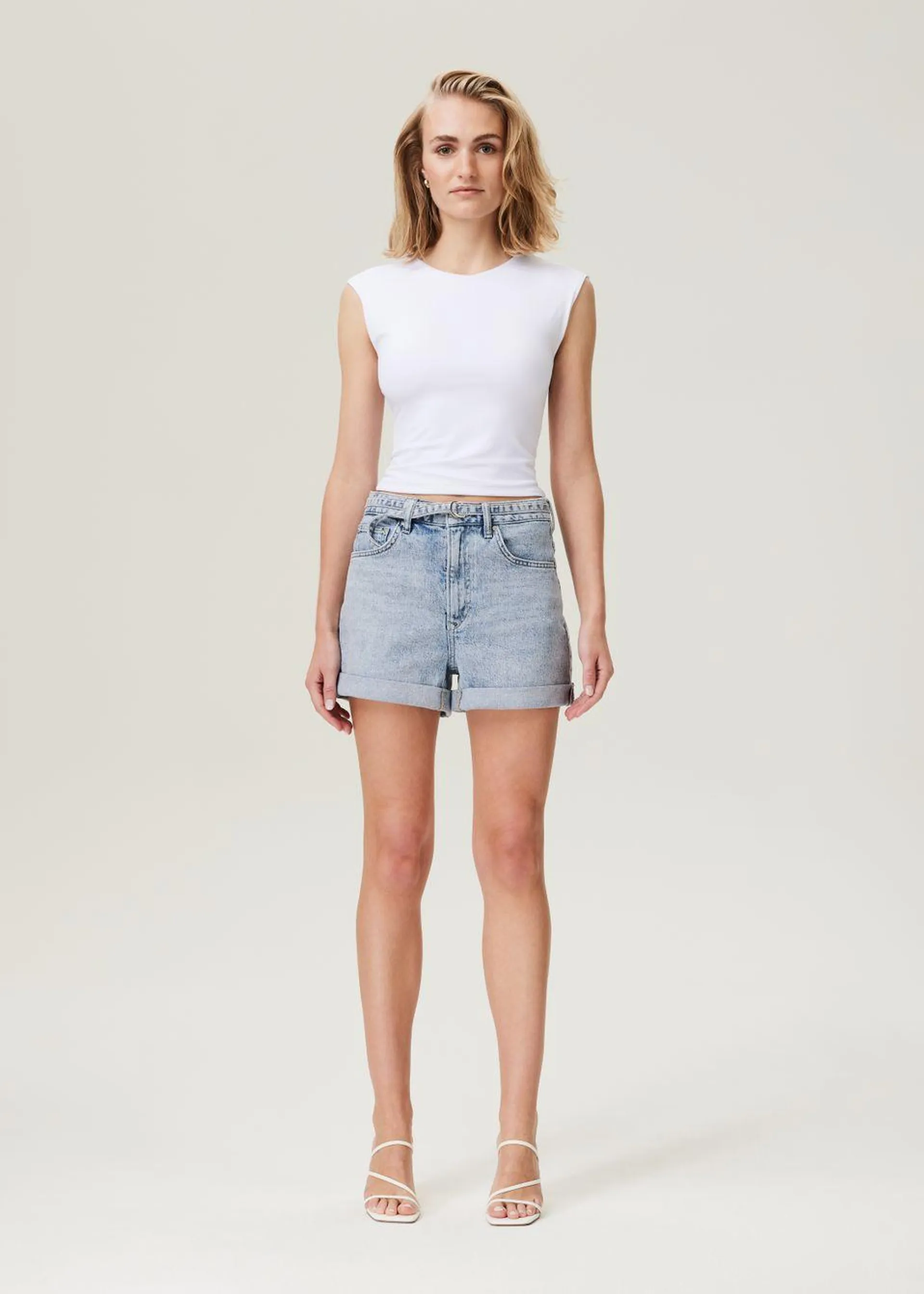 Belt Mom Shorts