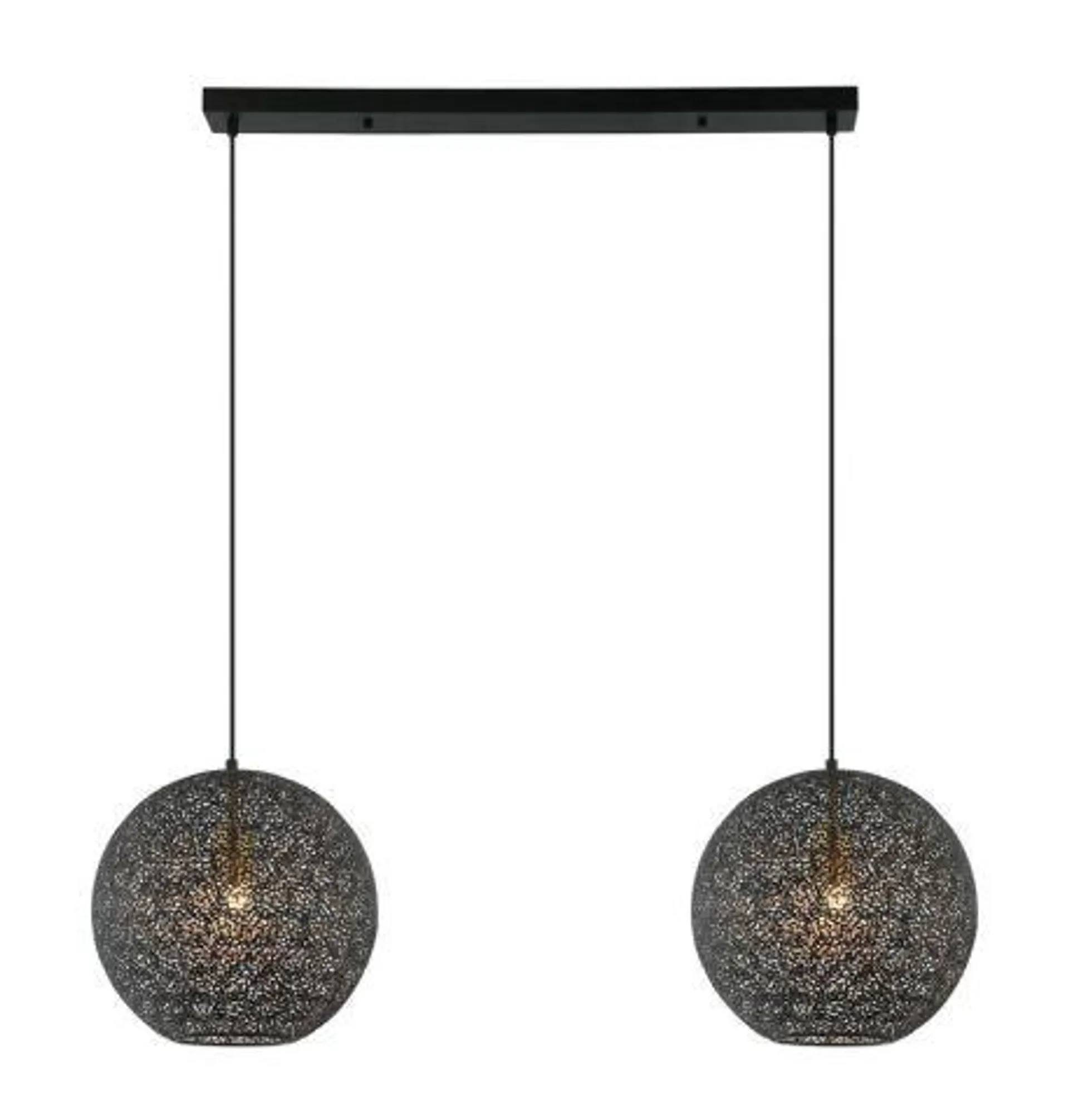 Hanglamp Tossica Ø 40 cm zwart staal 2-lichts