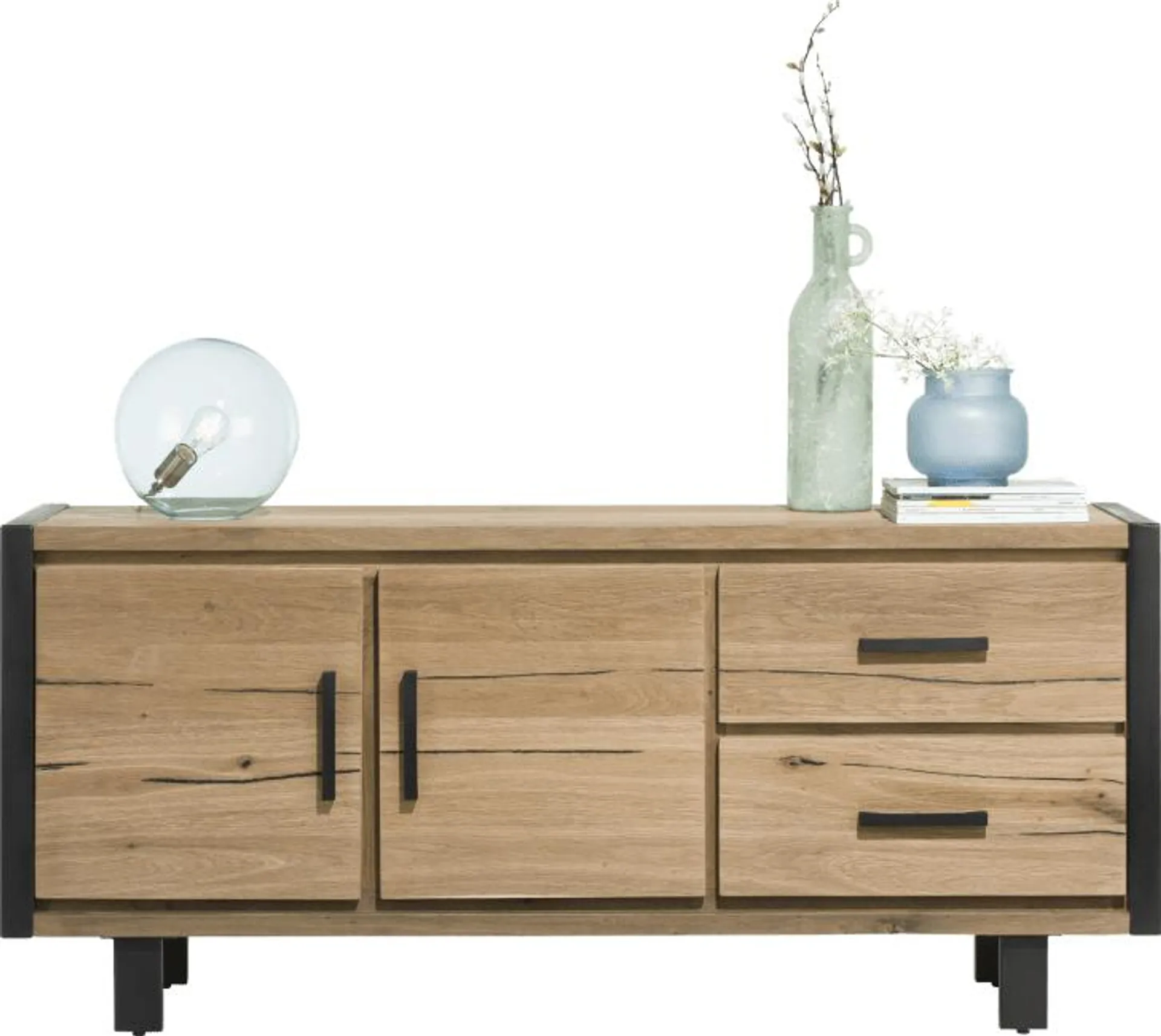 dressoir 180 cm - 2-deuren + 2-laden