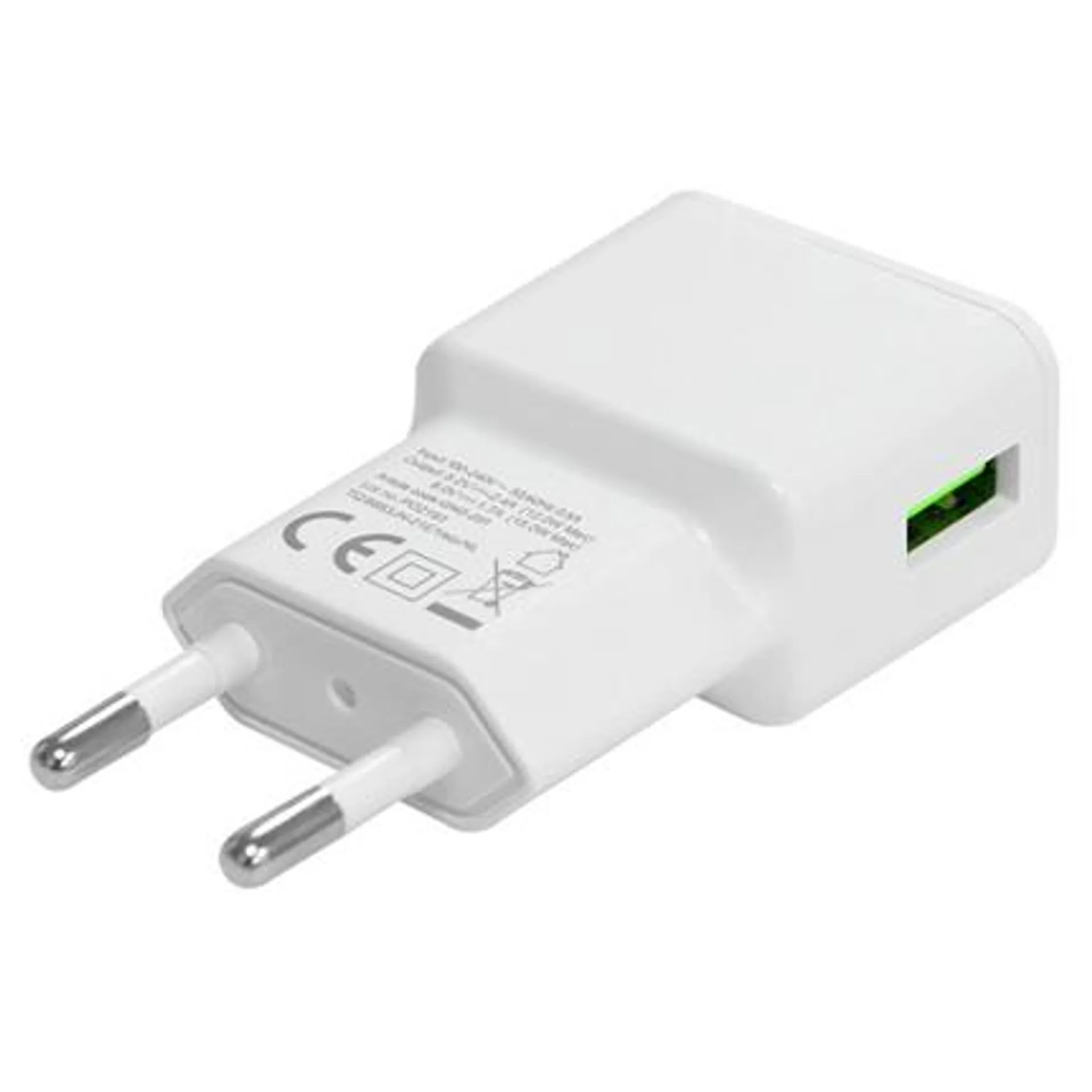 Grab 'n Go USB Thuis snellader 1x USB 2,0 max 2400mA Wit