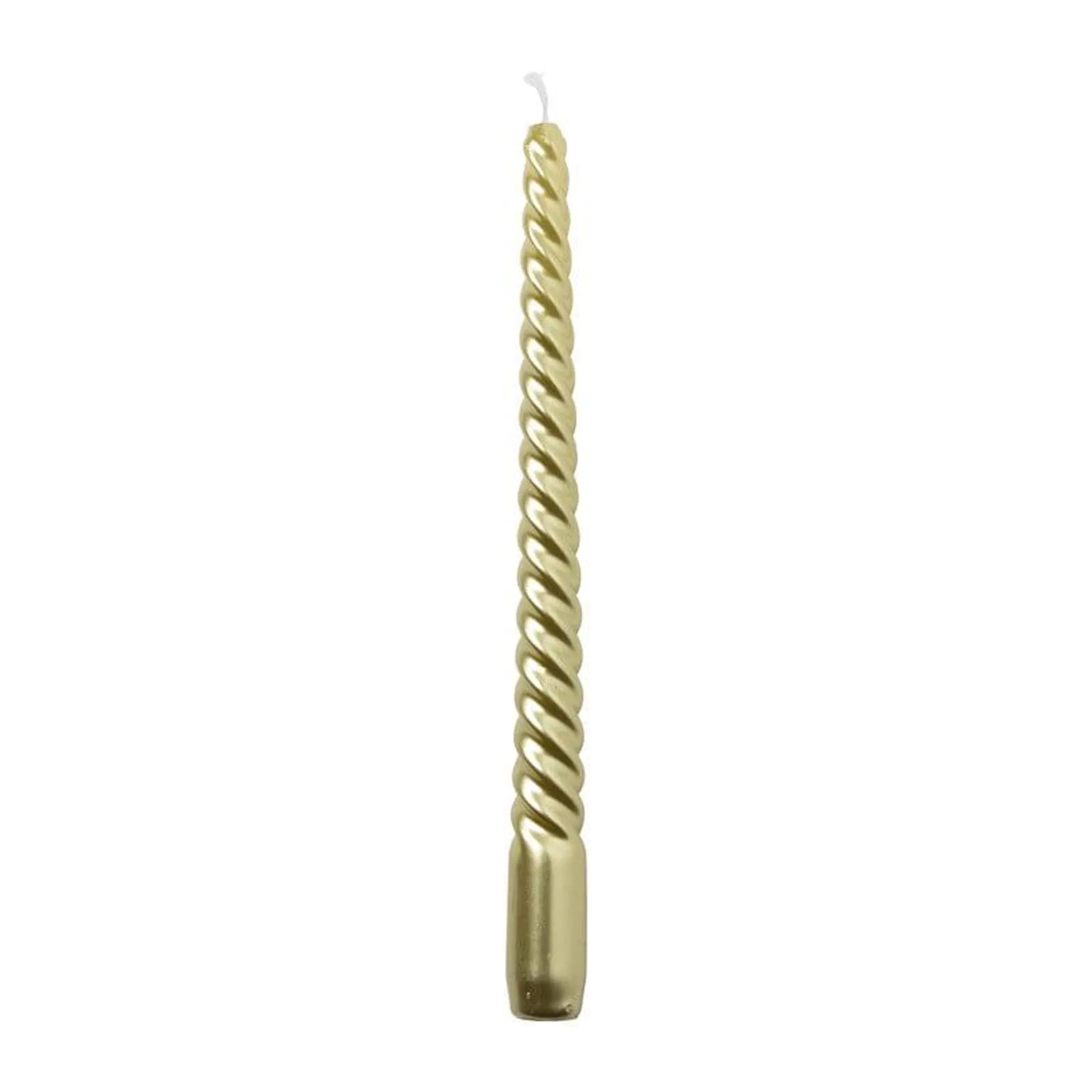 Dinerkaars metallic twist - goud - ø2x25 cm