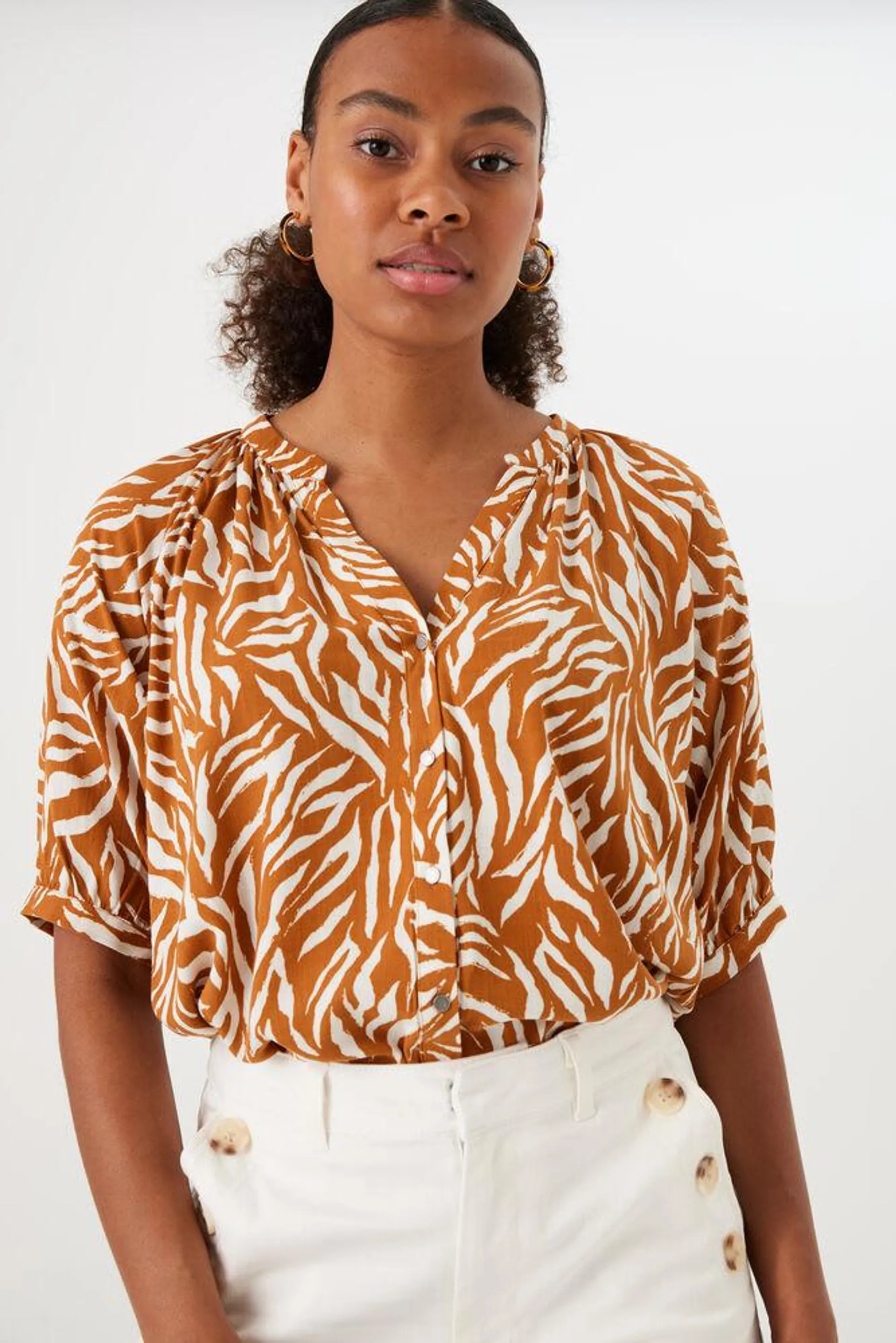 garcia blouse met print