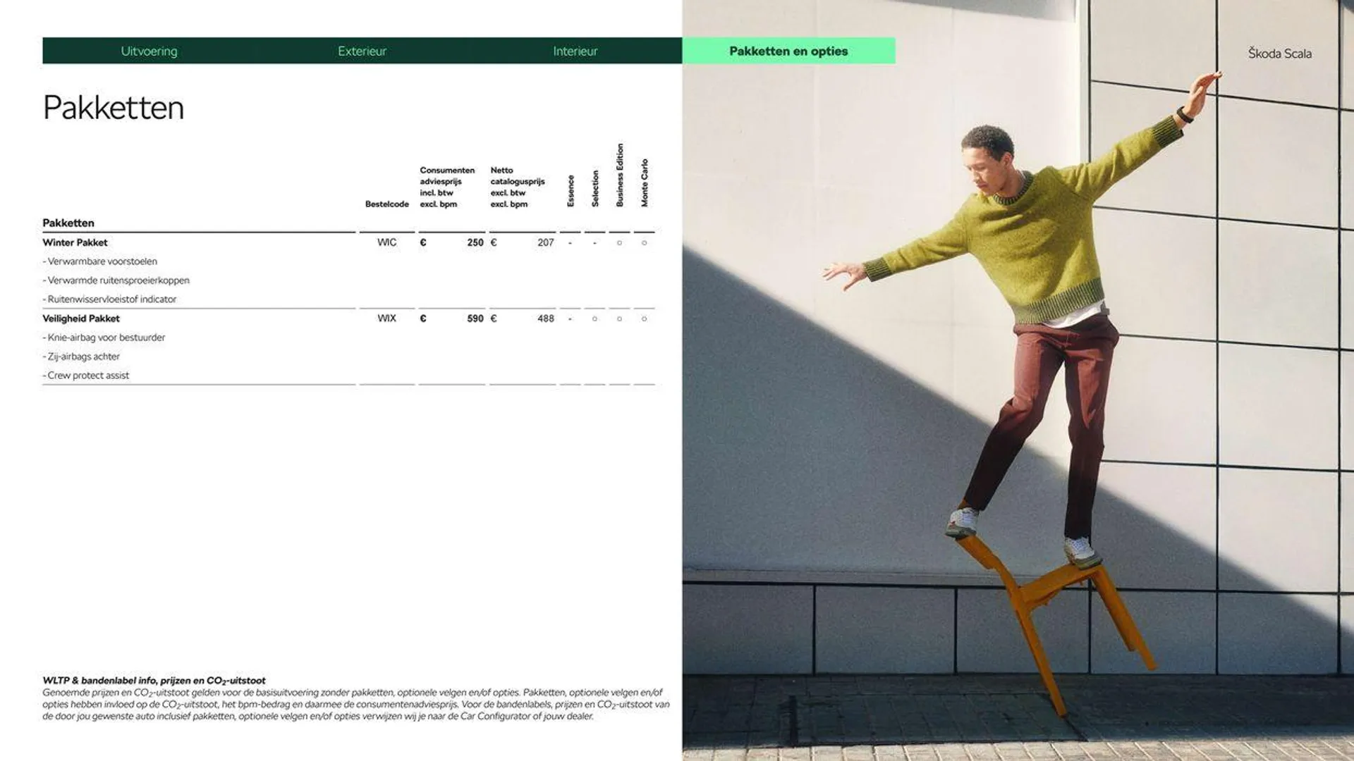 Škoda Scala prijslijst per 10 januari 2024 van 7 maart tot 7 maart 2025 - Folder pagina 14