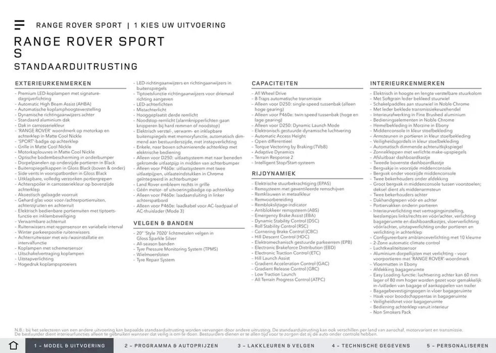 Range Rover Sport van 20 november tot 30 juni 2025 - Folder pagina 3