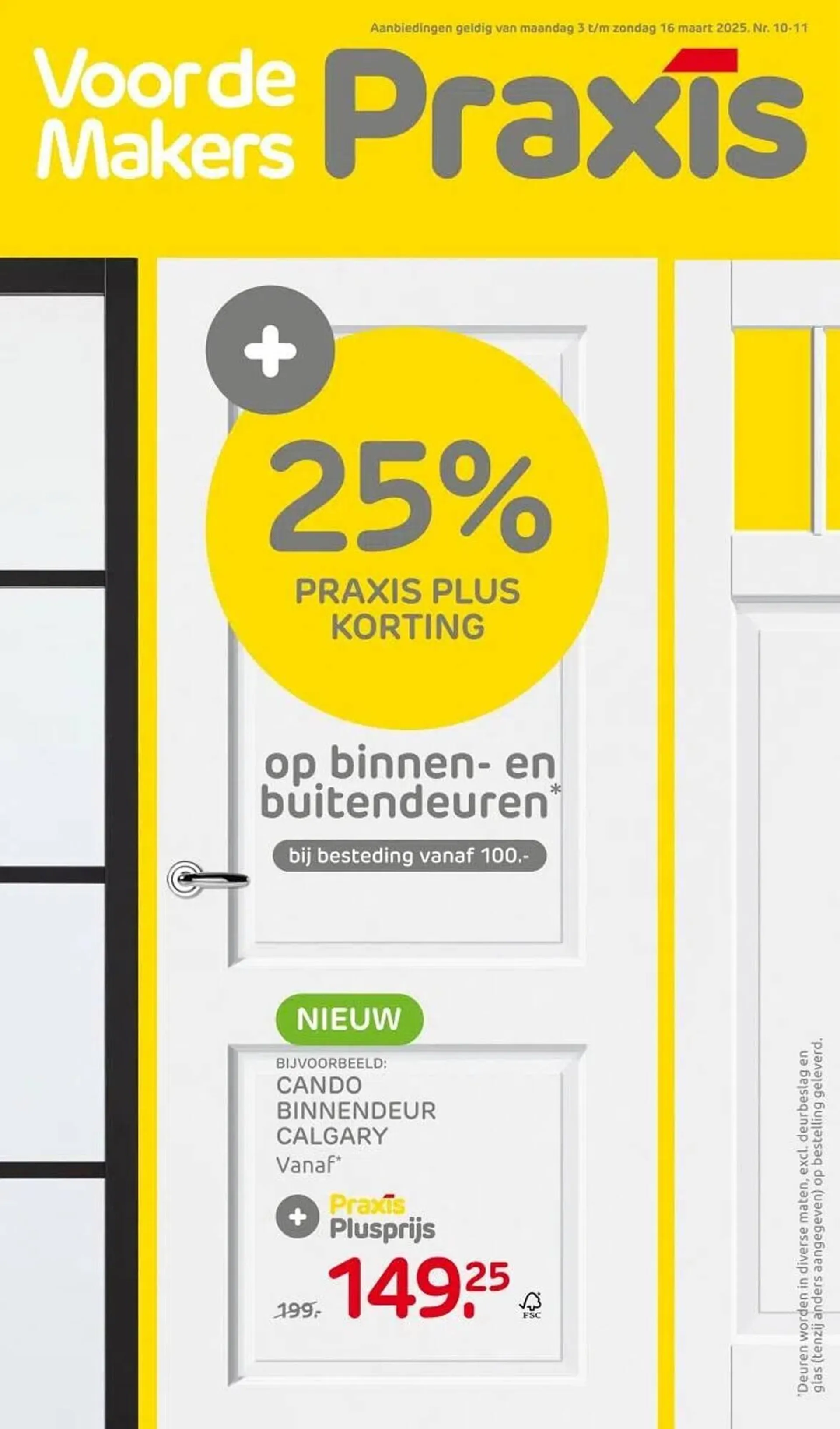 Praxis folder van 3 maart tot 9 maart 2025 - Folder pagina 1