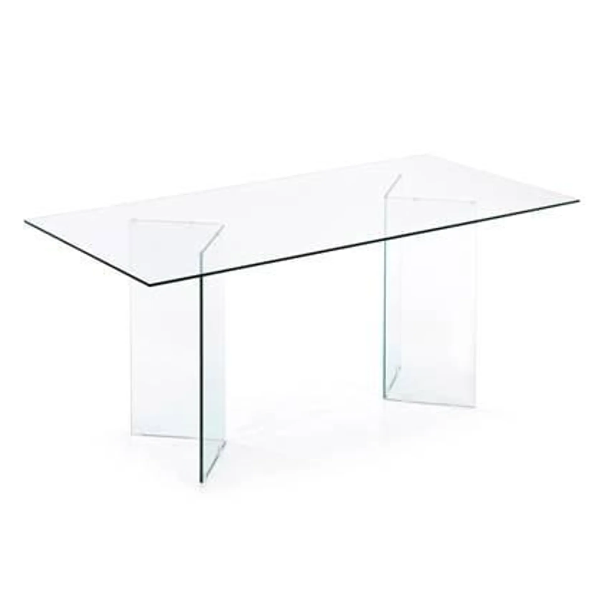 Kave Home Burano Eettafel - 180 x 90 cm - Glas